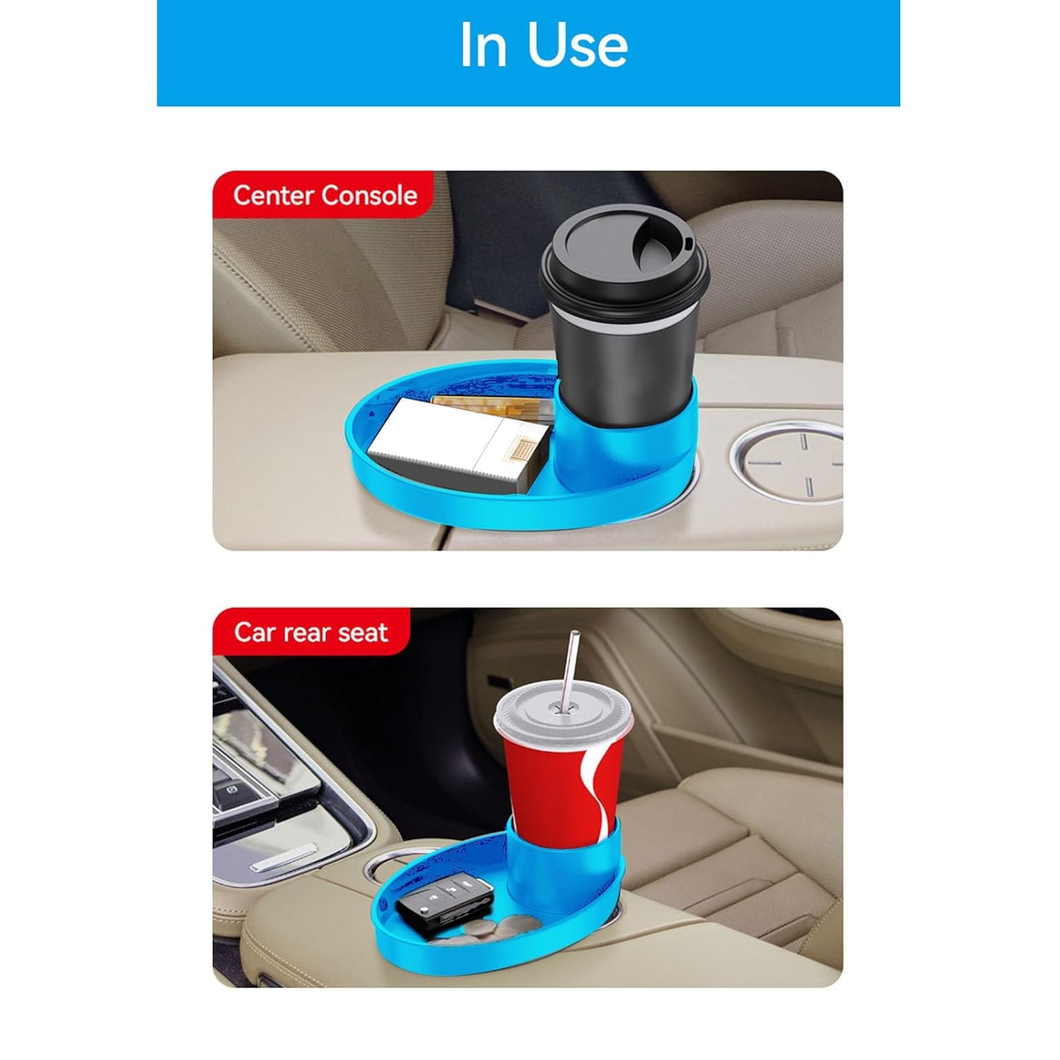 **Walquicks 360° Rotatable Baby Car Seat Snack Tray - Expandable Toddler Food Tray with Cup Holder & Plate for Safe Snacking on Road Trips & Travel**    *(Perfect for Long Car Rides, Airplane Travel, and Keeping Kids Entertained While Eating)*