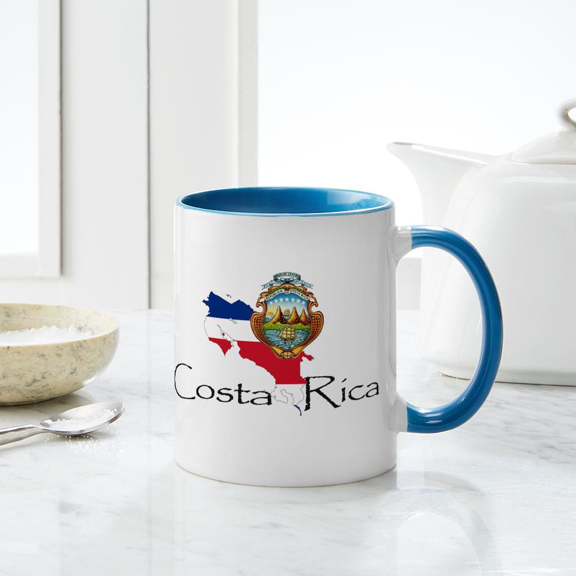 Costa Rica Ceramic Coffee Mug 11 oz (325 ml) - Perfect for Home, Office & Travel | Durable & Stylish Coffee Cup
