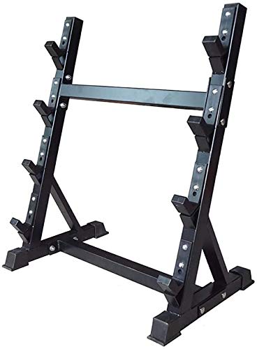Commercial Barbell Rack - 4-Tier Dumbbell Storage Stand for Gym Equipment | Heavy Duty Fixed Weight Rack for Home & Commercial Fitness Centers | Perfect for Garage Gyms, CrossFit Boxes & Strength Training Facilities