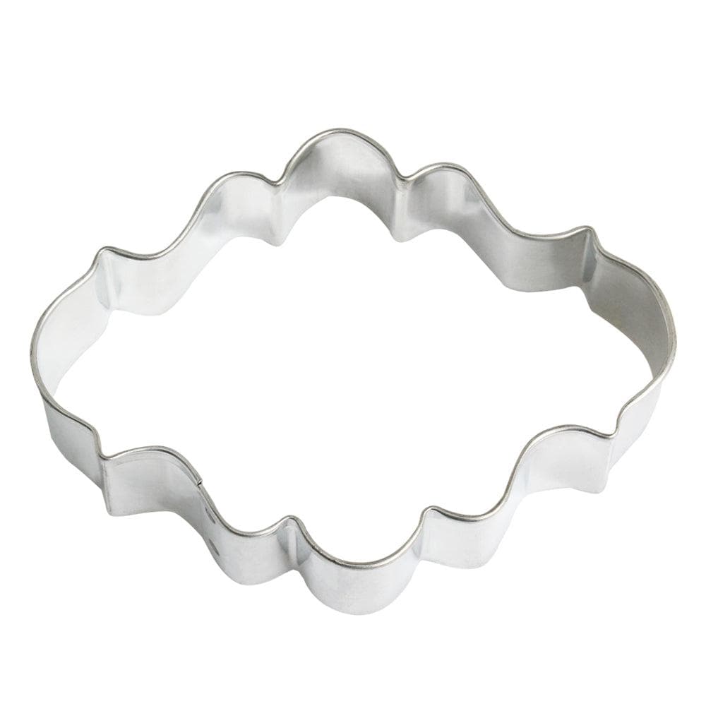 4-Piece Oval Frame Cookie Cutter Set - Stainless Steel Baking Tools for Sugar Cookies, Gingerbread, Fondant - Perfect for Christmas, Wedding, Birthday Party Decorations