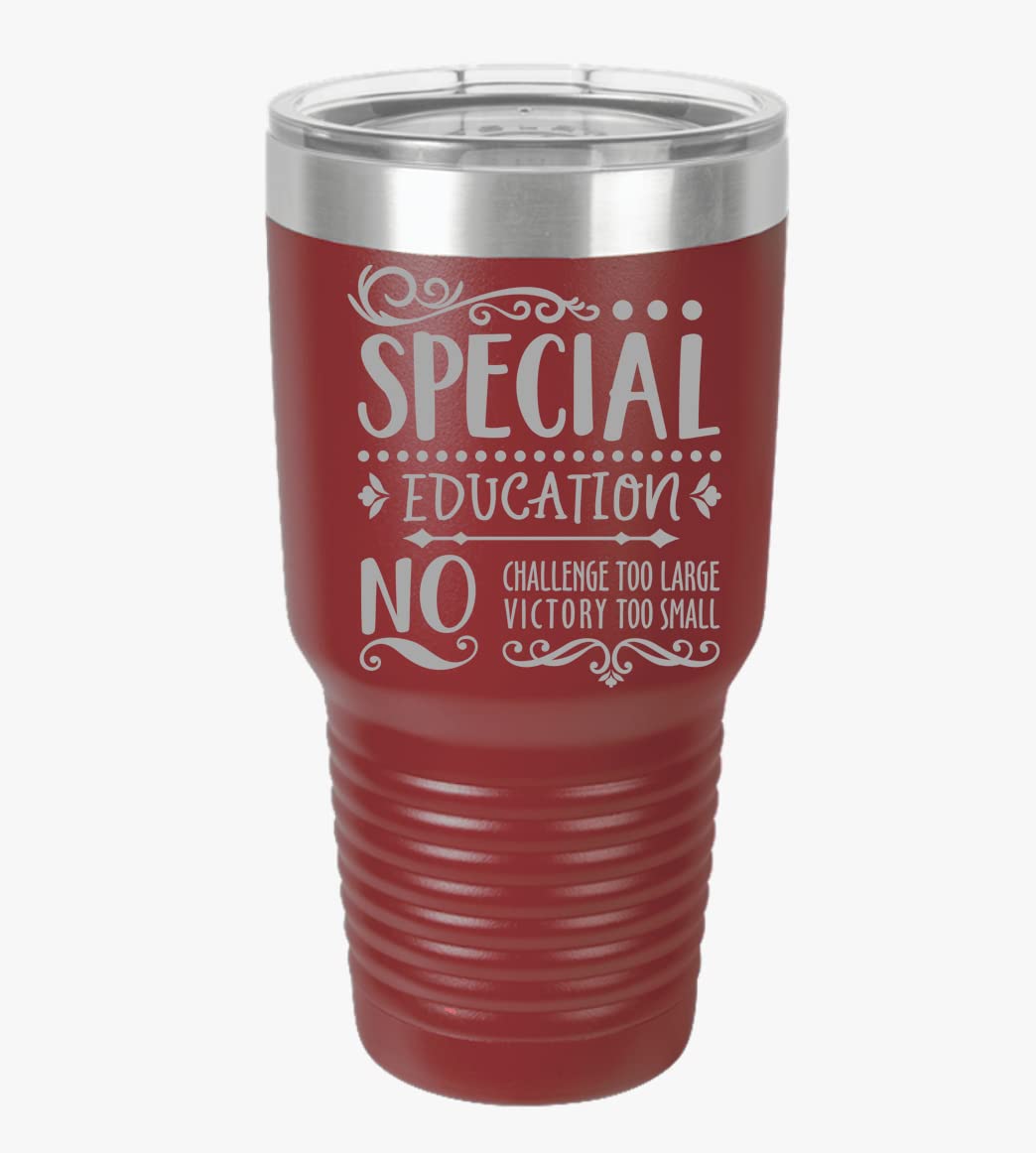 Personalized Engraved Insulated Stainless Steel Tumbler 20oz/30oz - Special Education Teacher Gift, SPED Teacher Appreciation, Customized Cup for Para Educators - Perfect for Classroom, IEP Meetings & Teacher Lounge