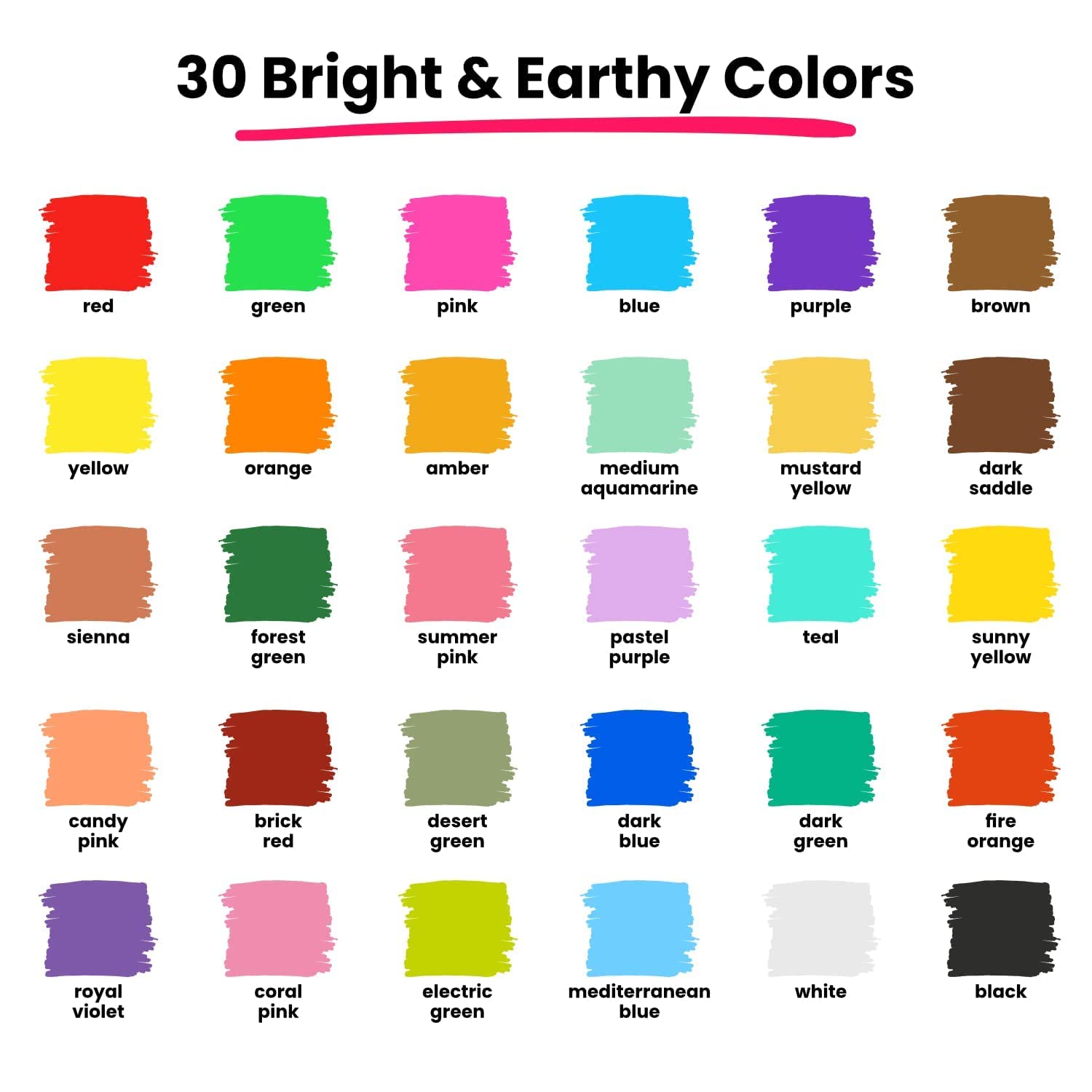 40 Fine Tip Neon, Pastel & Metallic Chalk Markers Set - Vibrant Colors for Art Projects, DIY Crafts, School Supplies & Bullet Journaling
