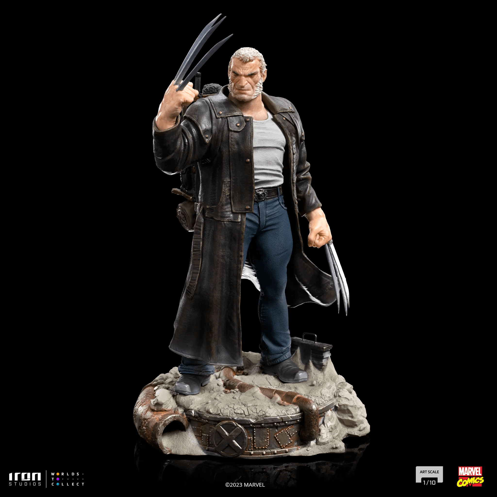 Iron Studios X-Men Old Man Logan BDS Art Scale Statue 1/10 - Premium Collectible Figure for Marvel Fans, Home Display & Comic Book Collections