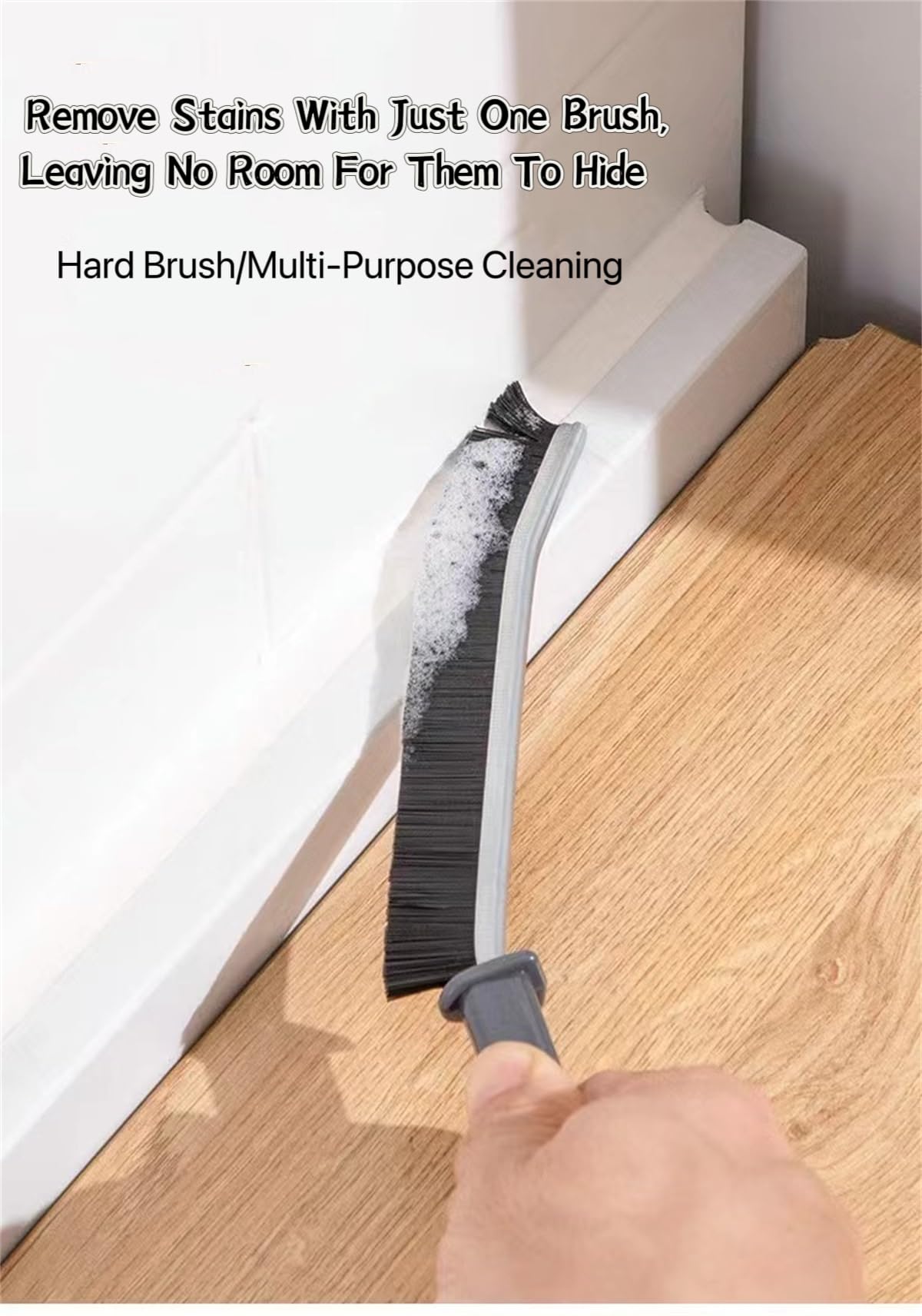 PROBUSINES Crevice Cleaning Brush - Hard Bristle Gap & Grout Scrub Brush for Shower Tiles, Kitchen & Bathroom - Narrow Cleaning Tool for Tight Spaces (3-Pack) - Perfect for Deep Cleaning Grout Lines, Window Tracks, and Appliance Crevices
