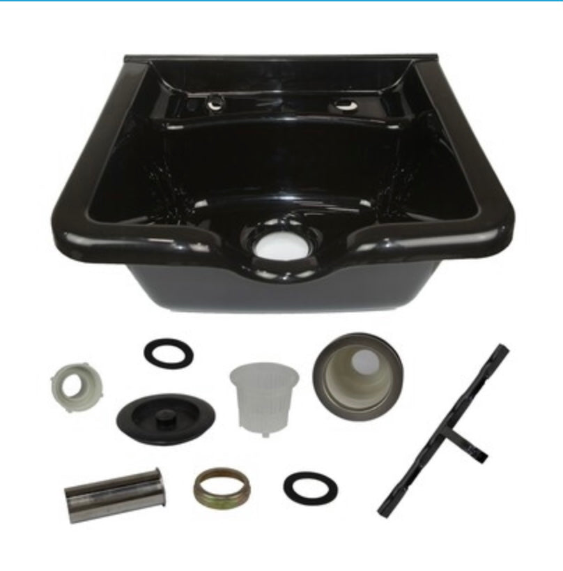 Professional Camden Shampoo Bowl for Salon & Spa - Ergonomic Hair Washing Basin with Adjustable Headrest - Perfect for Hairdressers, Stylists & Home Use