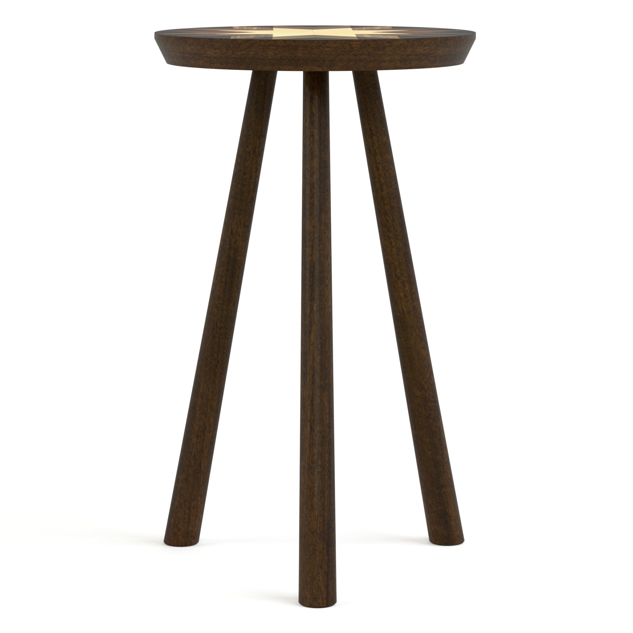22 Inch Drink Table - Portable Side Table for Outdoor, Patio, Pool & Garden - Hudson Valley Acacia Wood Cocktail Table with Rustic Finish - Perfect for BBQs, Parties & Relaxing