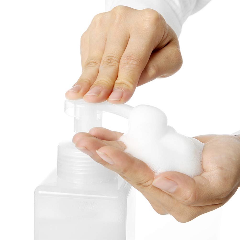2-Pack Square Pump Dispenser Bottles - 8oz Liquid Soap Containers for Lotion, Body Wash, Shampoo & Cosmetics | Leakproof Travel Toiletry Bottles for Bathroom, Gym & Vacation Essentials