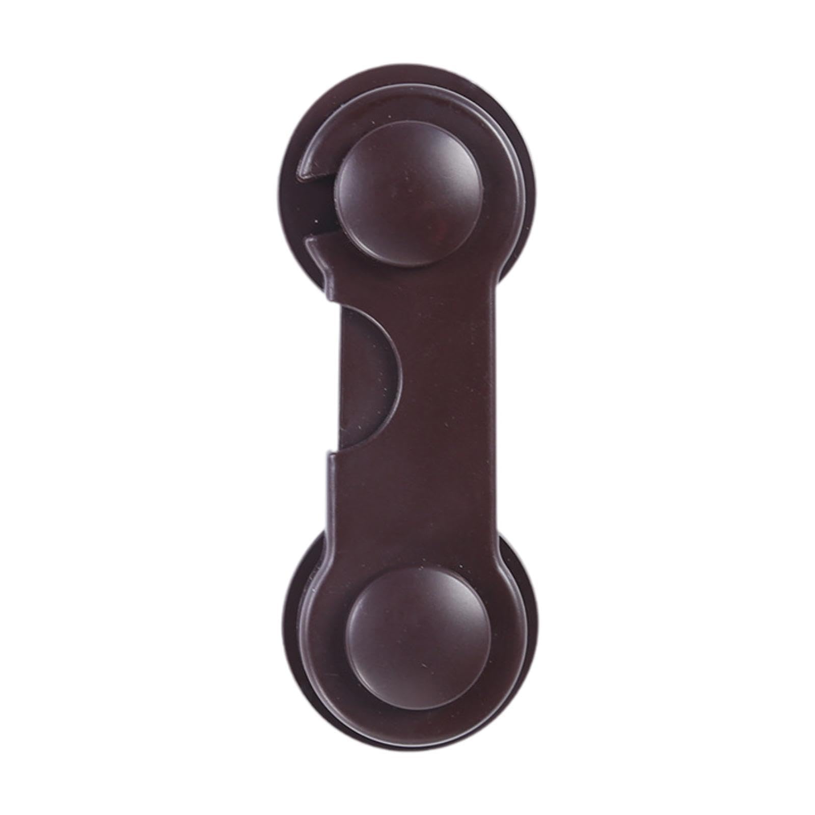 GaotKeut Child Safety Lock - Multi-Purpose Baby Proofing Cabinet & Drawer Lock for Oven, Fridge, Doors (Brown) - Secure Your Home & Protect Toddlers
