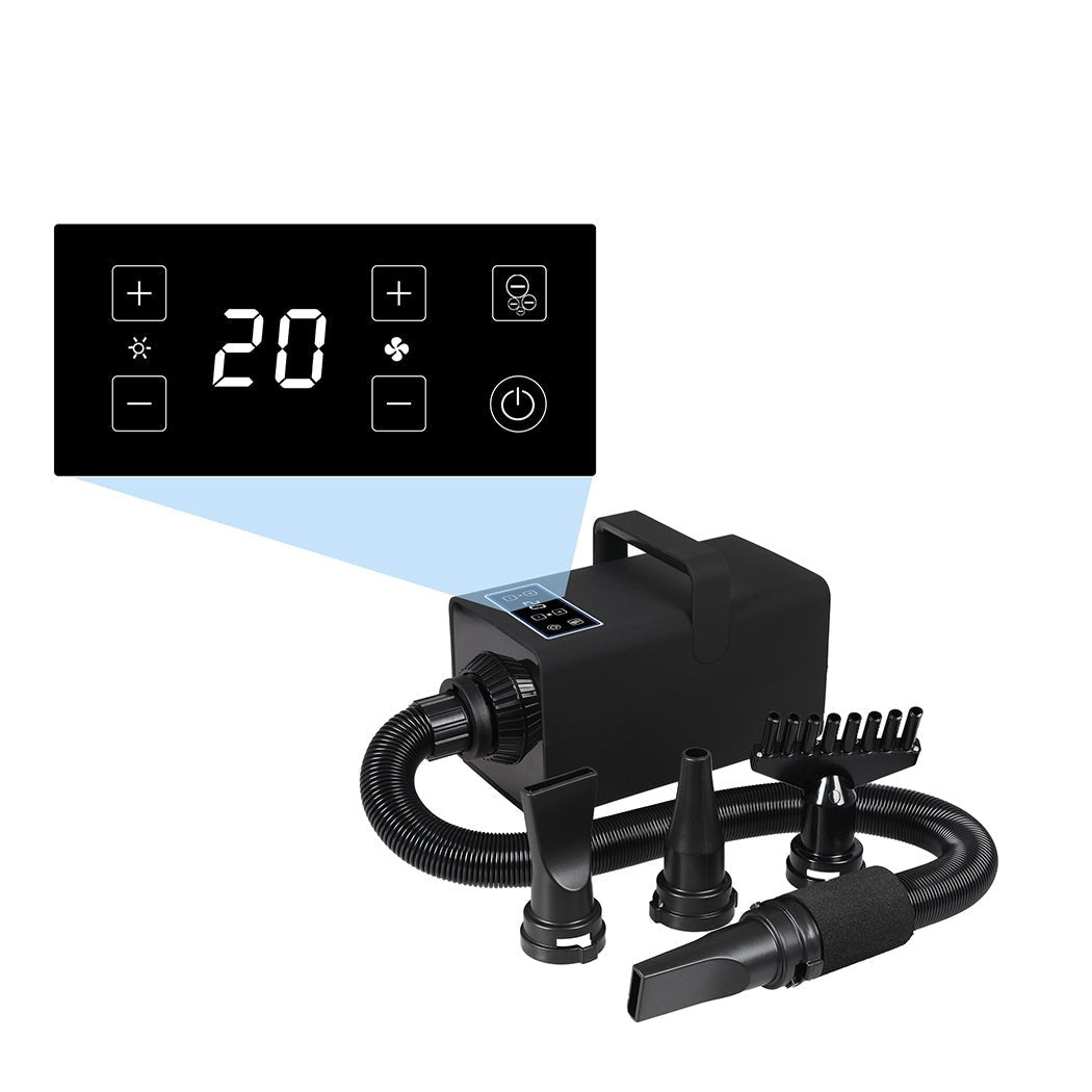 3200W Low Noise Pet Grooming Hair Dryer for Dogs & Cats - Professional High-Speed Blower for Home Grooming Salon & Pet Care