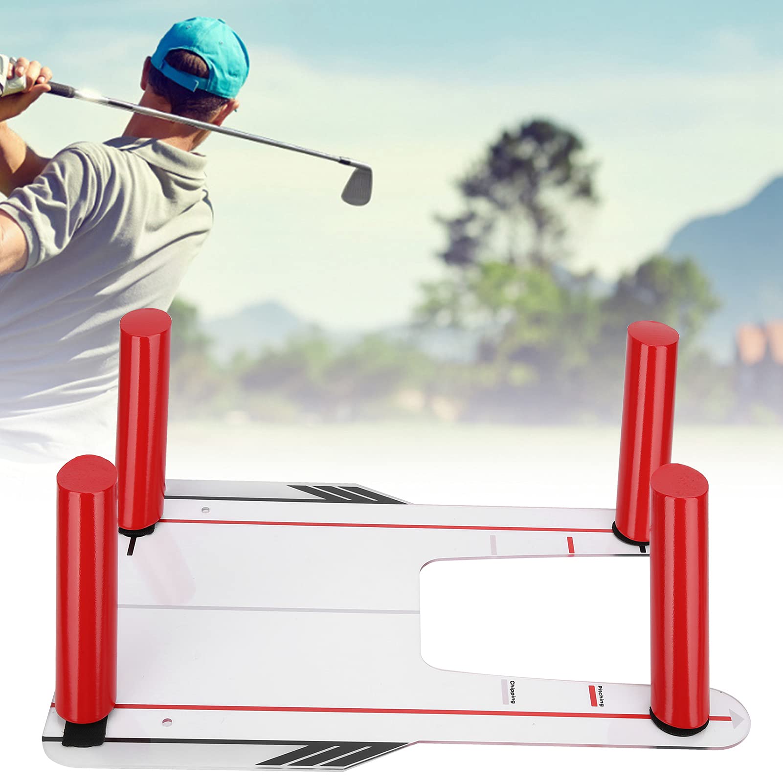 **Golf Swing Mirror - Durable Putting Alignment Mirror for Right & Left Handed Players - Improve Swing Mechanics & Putting Accuracy - Perfect for Indoor/Outdoor Practice & Training**