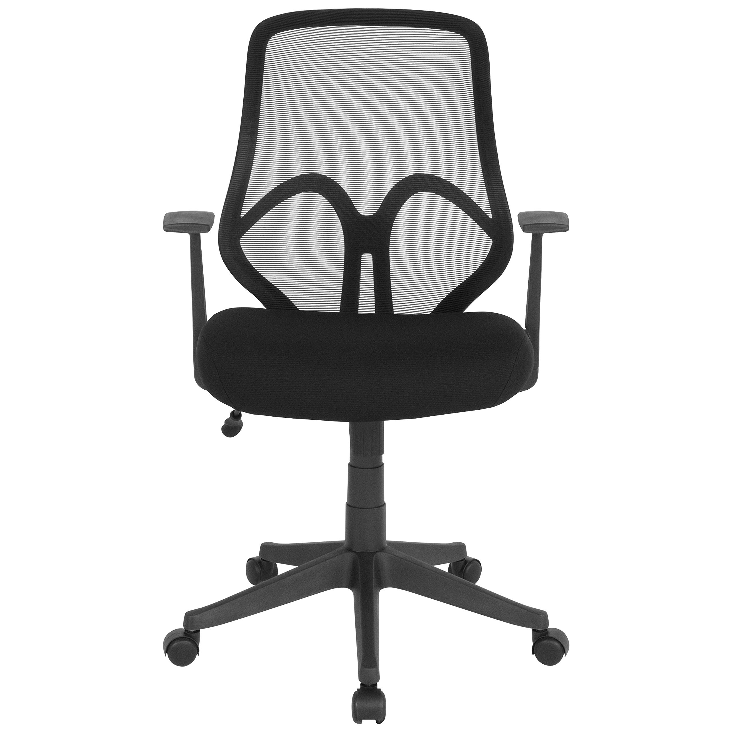 Ergonomic High Back Black Mesh Office Chair with Adjustable Arms - Perfect for Home Office, Gaming & Workspace Comfort