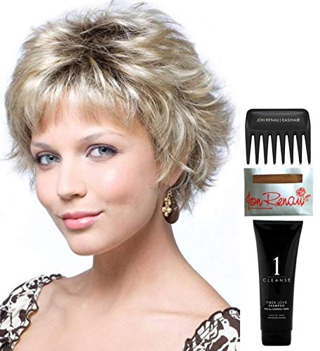Noriko Wig Bundle - 5 Piece Set with MASON Wig, Christy's Wigs Q&A Booklet, Wig Shampoo, Wig Cap & Wide Tooth Comb in Creamy Toffee - Perfect for Cosplay, Costume Parties & Everyday Wear