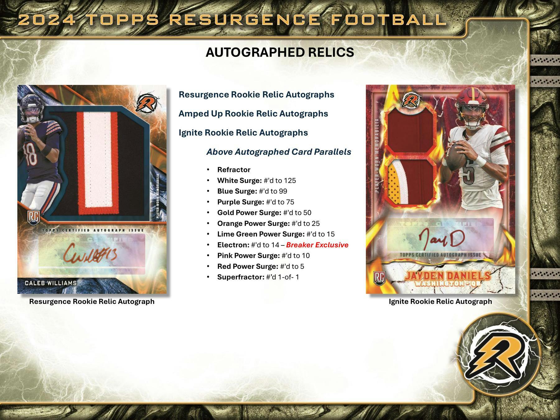 2024 Topps Resurgence Football 8 Pack Blaster Box - NFL Trading Cards Collection for Collectors & Fans - Perfect for Gifts, Fantasy Football & Sports Memorabilia Display