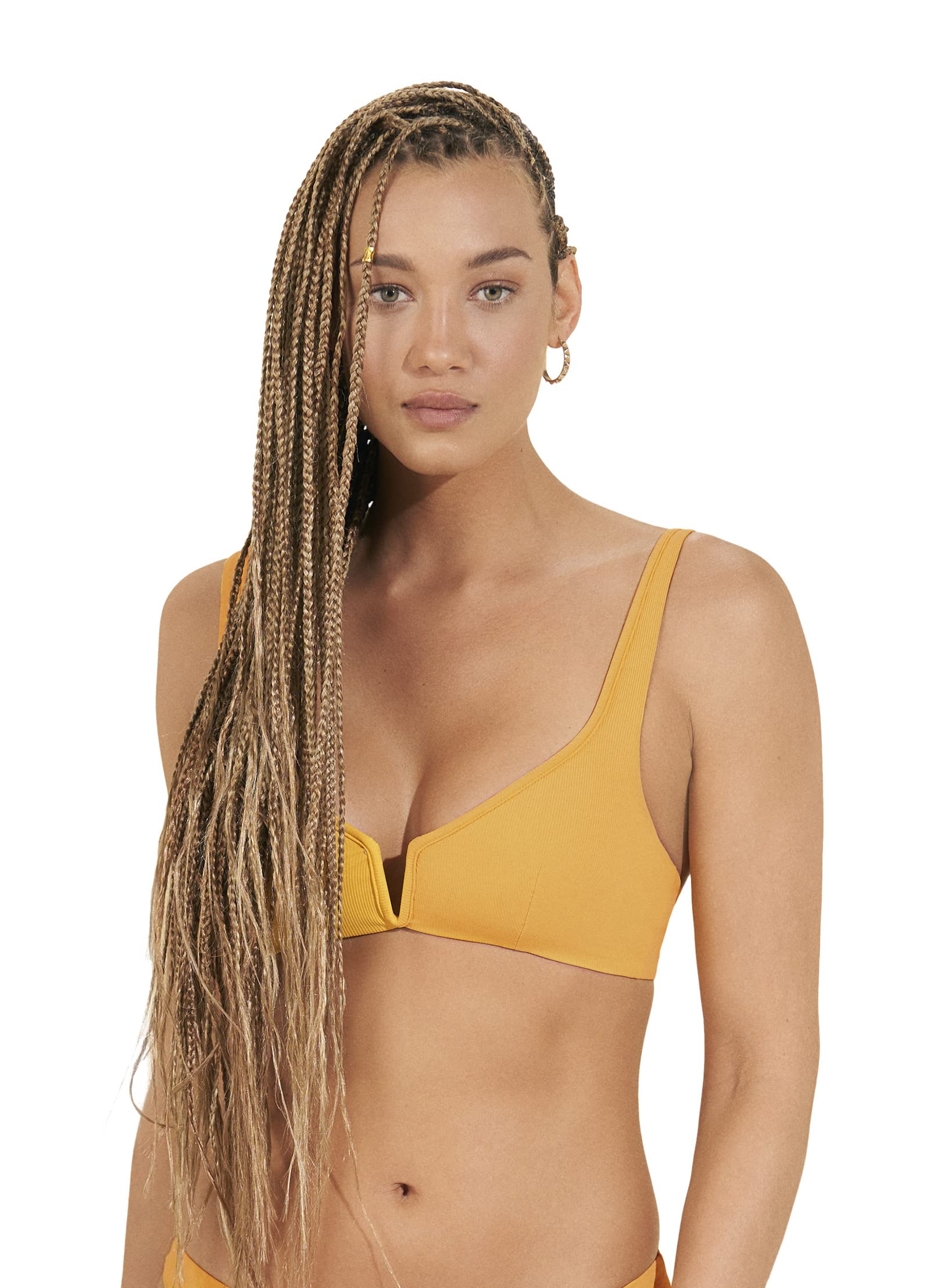 Maaji Women's Standard V Wire Bralette Top with Removable Soft Cups - Comfortable Wireless Bra for Yoga, Lounge & Everyday Wear