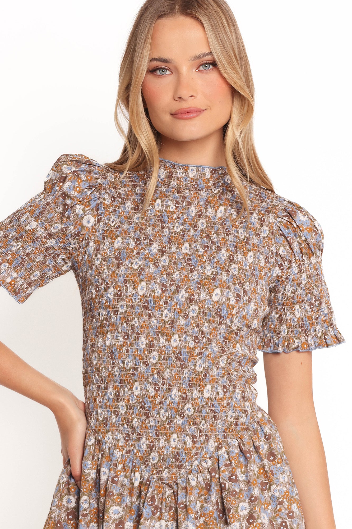 Celine Floral Mini Dress - Elegant Summer Dress for Women, Perfect for Parties, Weddings & Date Nights
