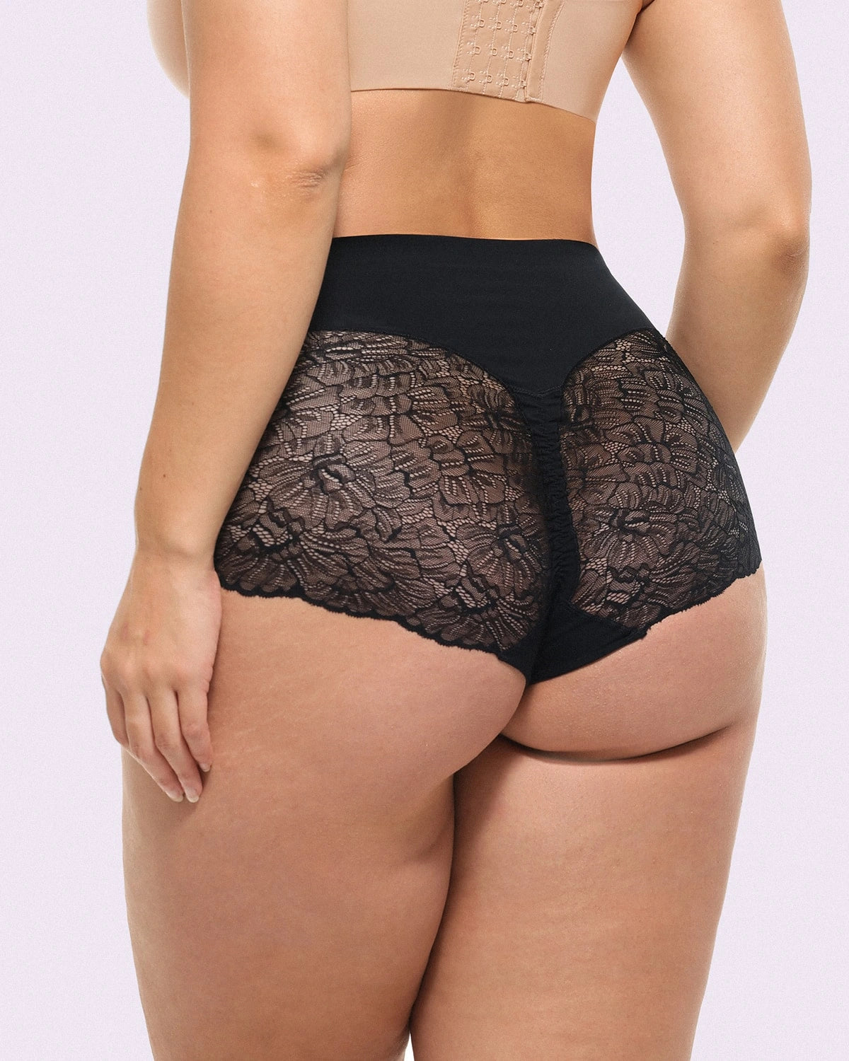 Bare Essentials™ MeshSmooth™ Mid Waist Lace Panties - Comfortable Women's Underwear for Everyday Wear, Date Night & Special Occasions
