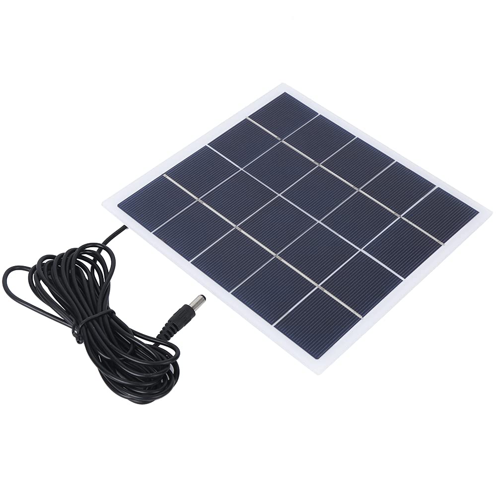 Polycrystalline Solar Panel with DC Charging Port - Portable Solar Battery for Outdoor Camping, Hiking, RV & Emergency Power Supply