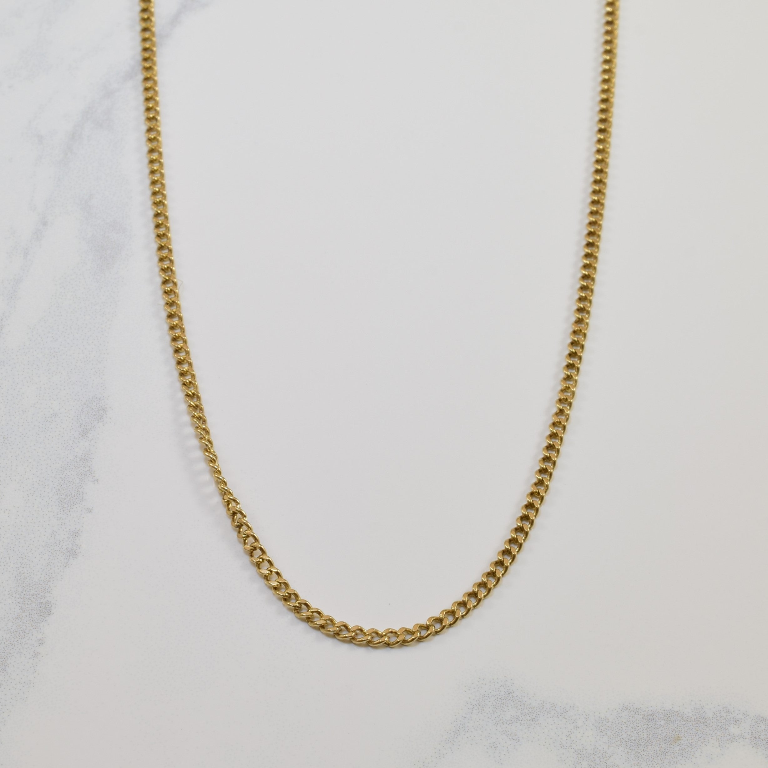 10K Yellow Gold Curb Chain Necklace 26 Inches - Durable & Stylish Jewelry for Men and Women | Perfect for Everyday Wear, Gifts & Special Occasions