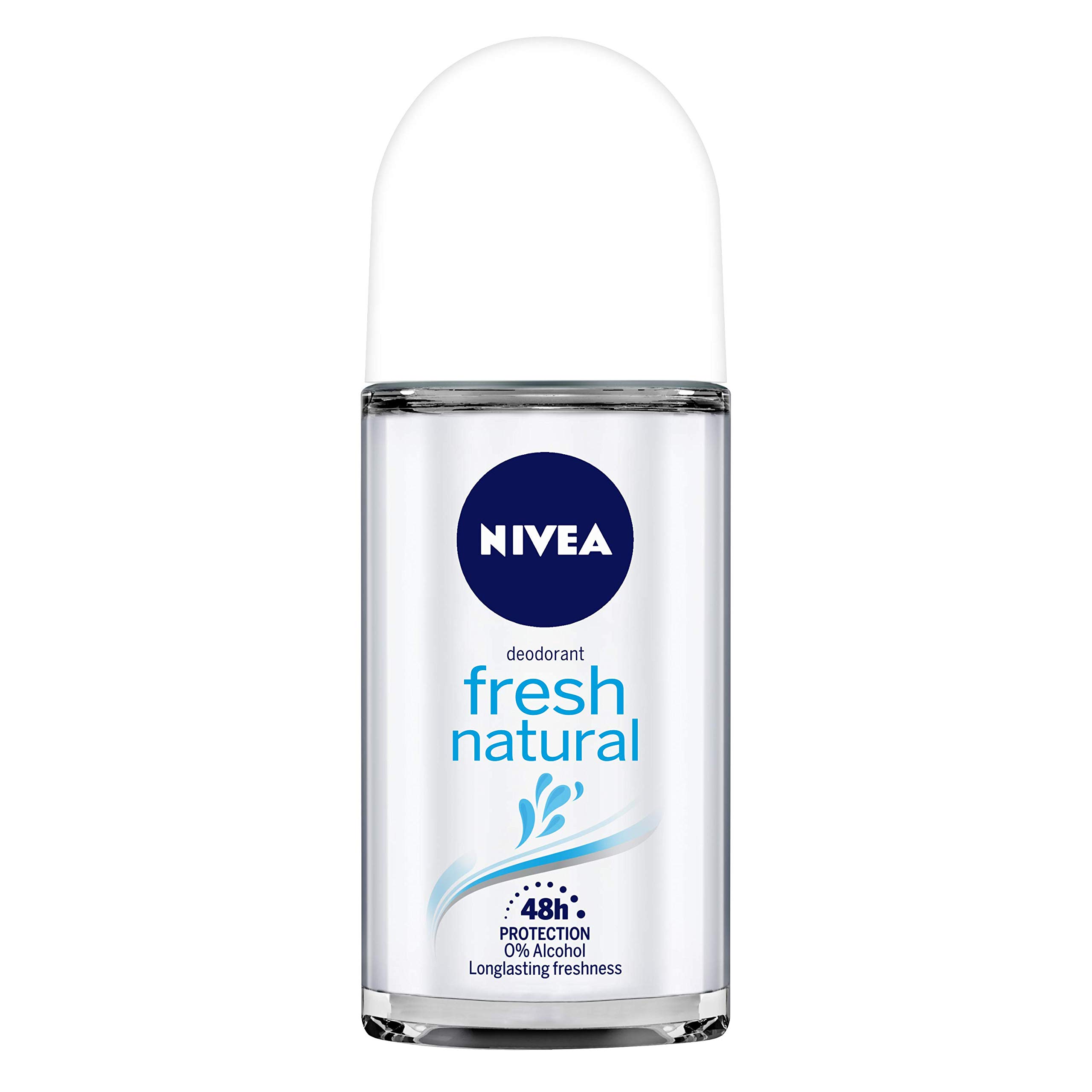 NIVEA Shower Gel & Deodorant Set - Water Lily & Oil Body Wash for Women (250ml) + Fresh Natural Roll-On Deodorant (50ml) | Hydrating & Refreshing Daily Skincare Routine for Soft Skin & Long-Lasting Protection