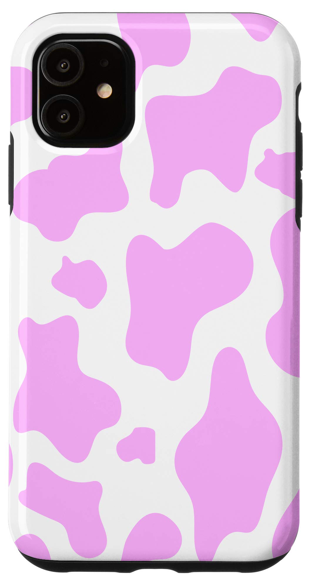 Funny Pink Cow Print iPhone 11 Phone Case - Cute Animal Design Protective Cover for Girls & Women | Perfect for Daily Use, School, Work & Travel