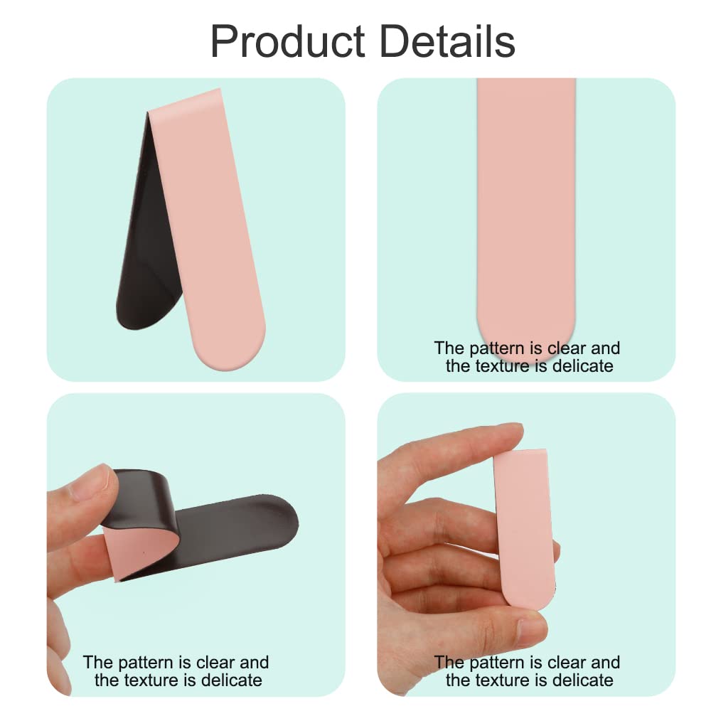 15PCS Magnetic Bookmarks Set - Colorful Solid Bookmark Clips for Women, Men & Kids - Bulk Teacher Gifts - Perfect for Reading, Studying & Book Lovers (Light Colors)