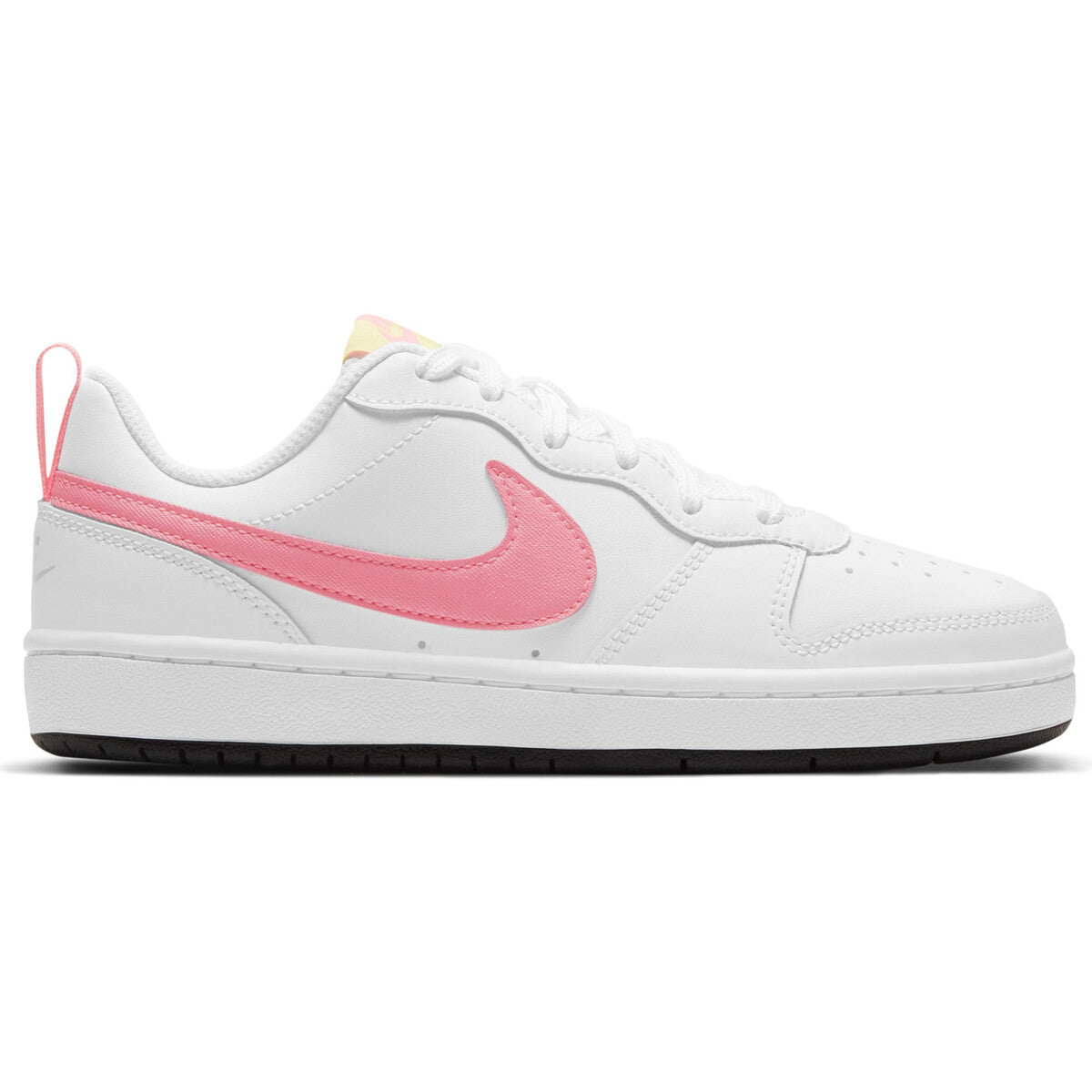 Nike Court Borough Low 2 GS Sneakers for Girls - Sunset Pulse Colorway - Comfortable Kids' Tennis Shoes for School, Sports & Casual Wear