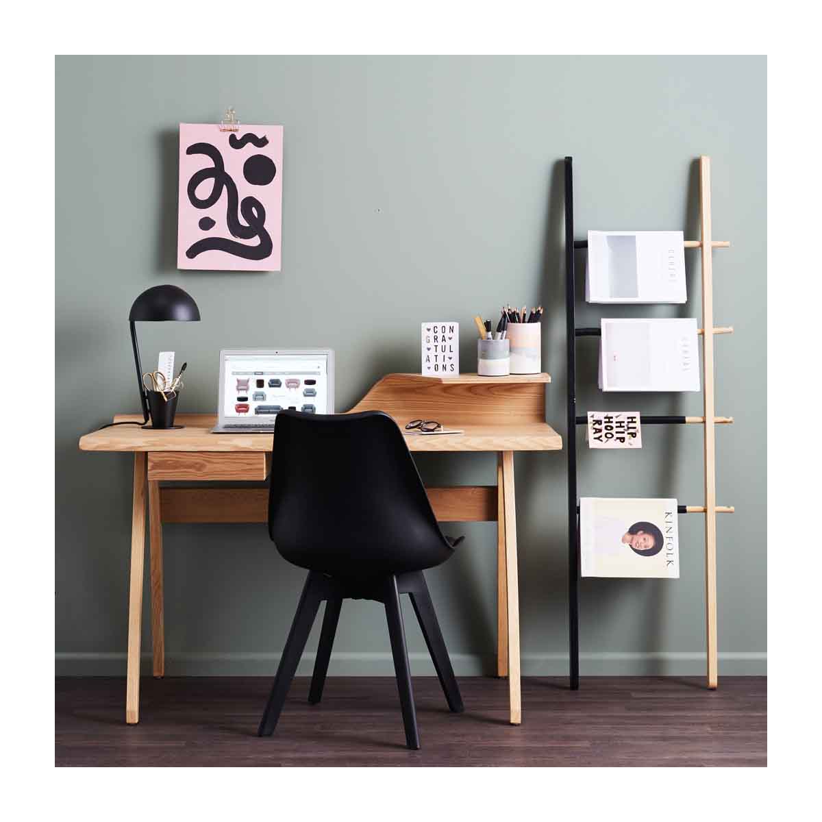 Modern Jaden Dining Chairs Set of 2 - Mid-Century Wooden Kitchen Chairs with Upholstered Seat - Perfect for Dining Room, Kitchen, Breakfast Nook & Small Spaces