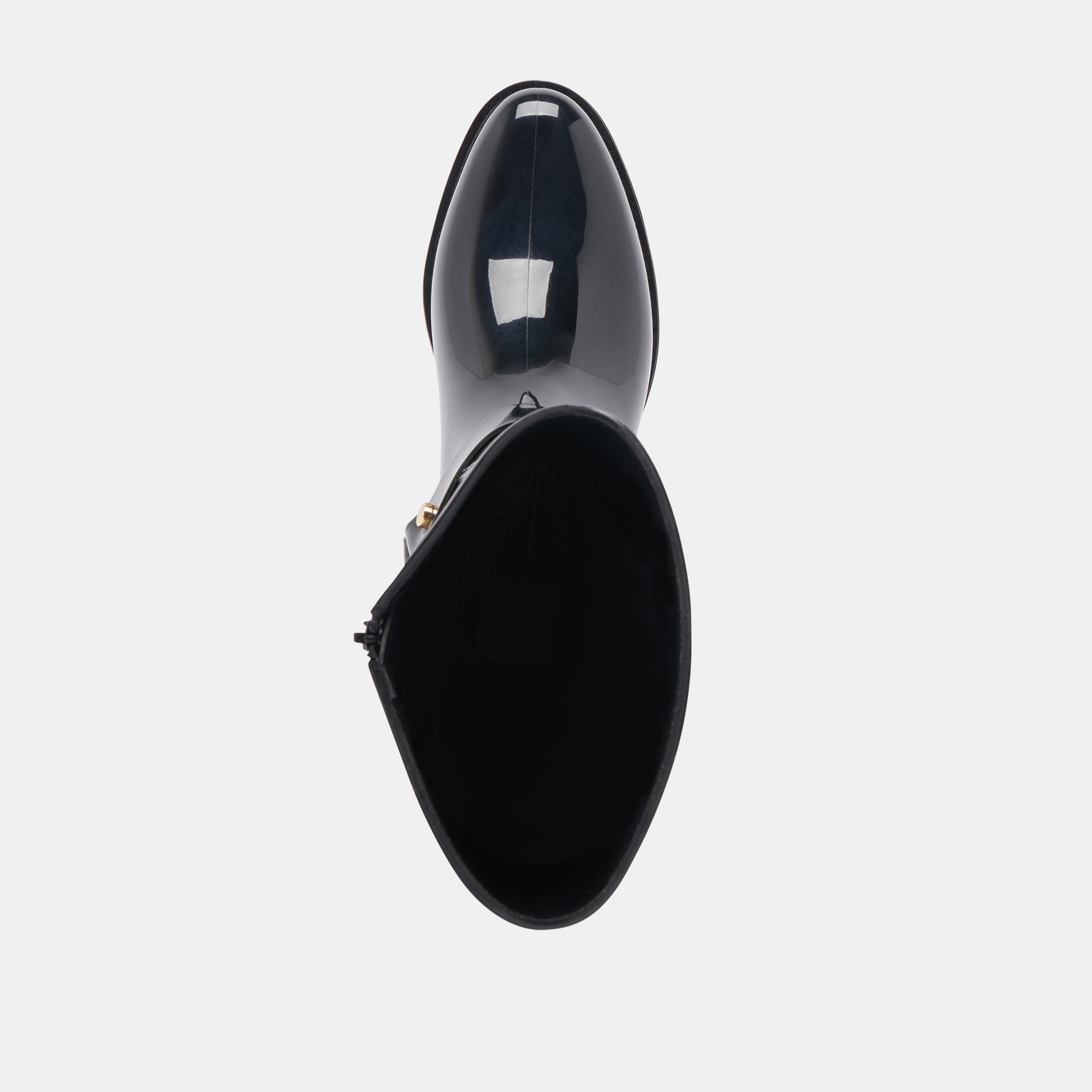 CLOUDY H2O Waterproof Rain Boots for Women - Mid-Calf Shiny Patent Leather Chelsea Boots - Stella Style Fashion Footwear for Rainy Days, Outdoor Activities & Urban Commuting