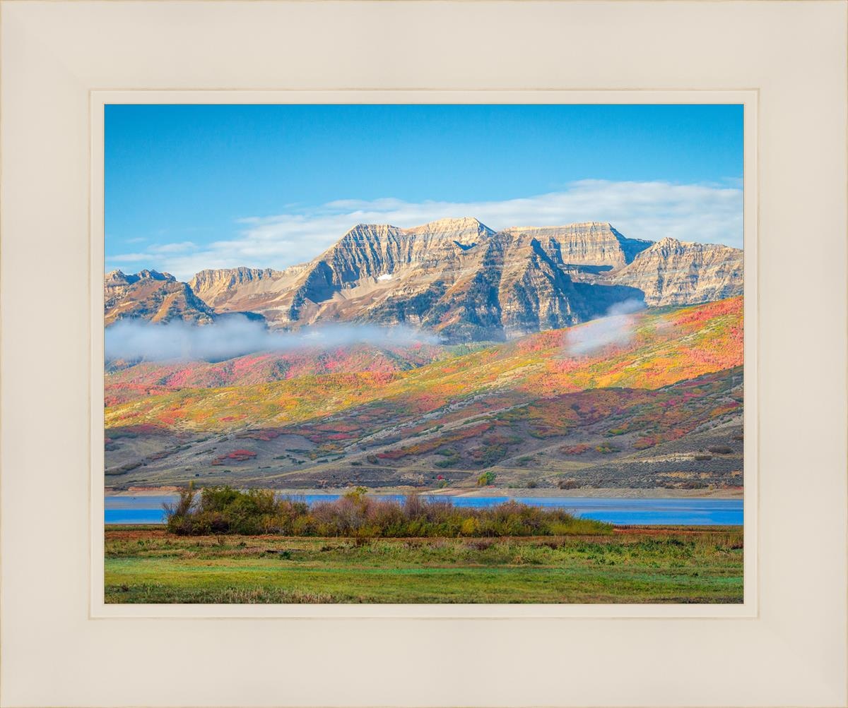 Autumn Splendor Over Timpanogos - Stunning Fall Landscape Photography Print for Home & Office Wall Decor | Perfect for Living Rooms, Bedrooms & Gifts