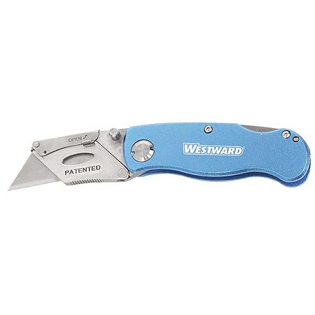 6-Inch Folding Knife with Clip Blade - 6 Pack Blue - Perfect for Camping, Hiking, and Everyday Carry (EDC)