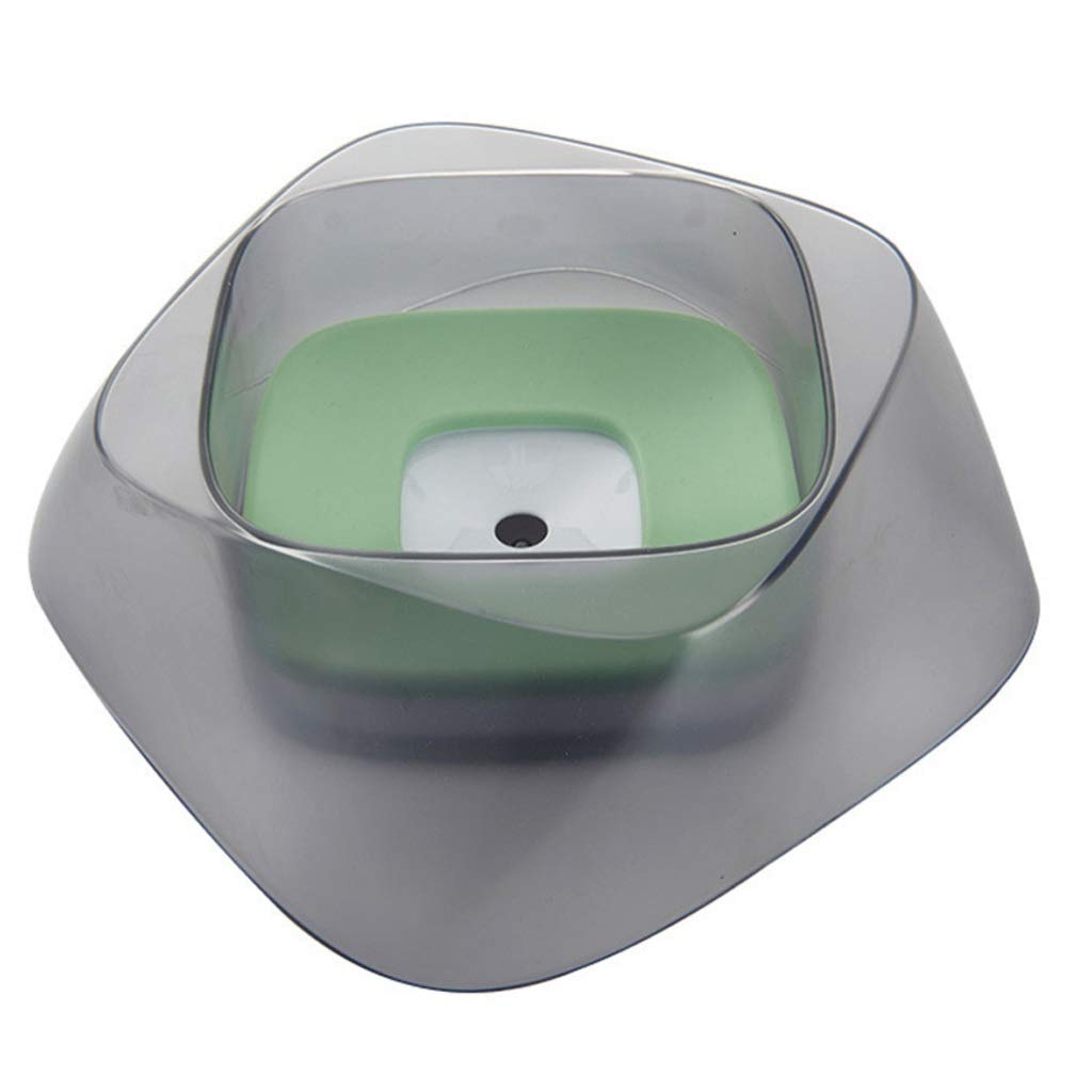 SLATIOM Floating Slow Feeder Water Bowl for Dogs & Cats - Anti-Overflow Splash-Free Pet Fountain with Water Dispenser - Perfect for Home, Travel & Outdoor Use