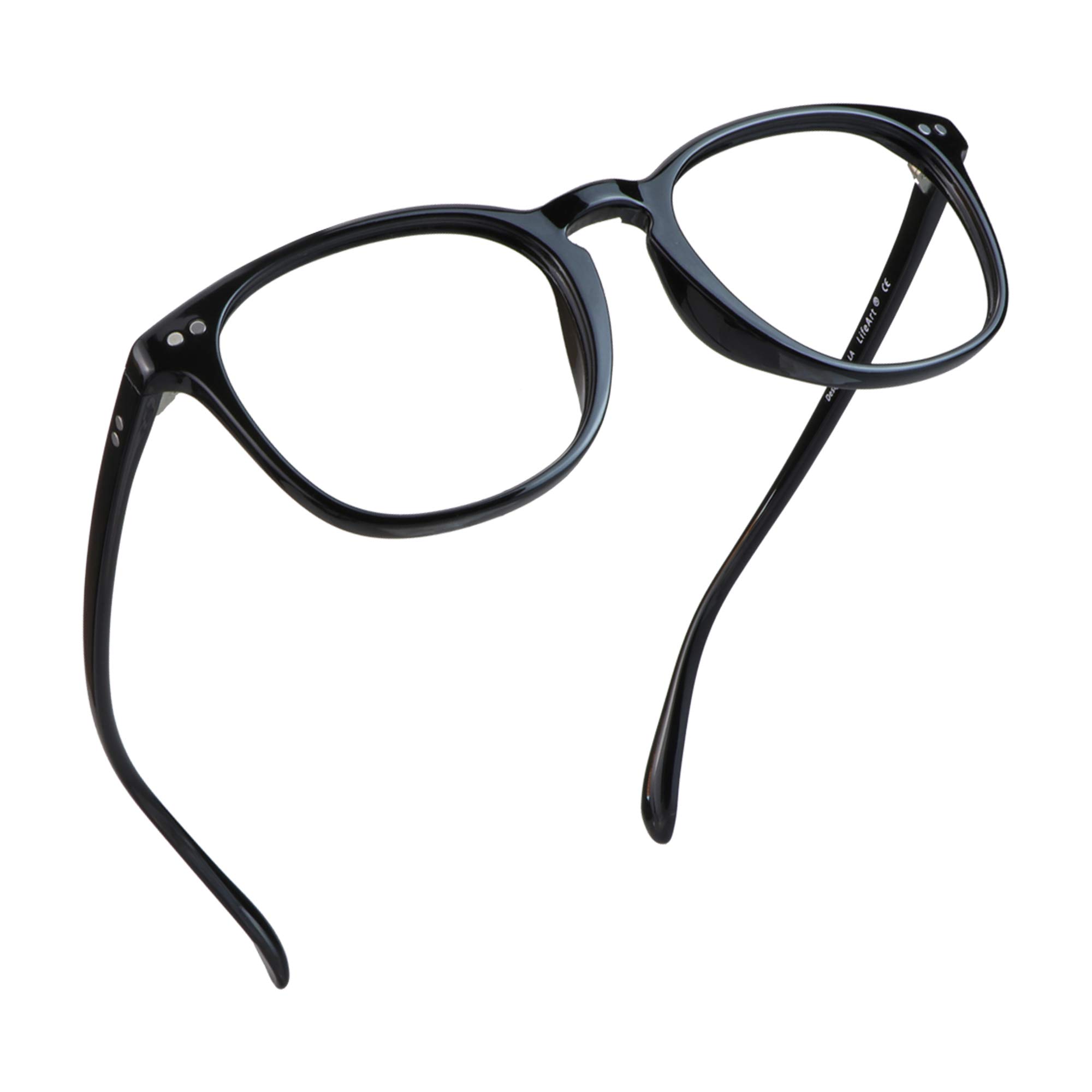 Blue Light Blocking Glasses for Computer & Gaming - Anti Eyestrain, Anti Glare UV Protection - Unisex Reading & TV Glasses for Men & Women - Perfect for Office Work, Online Classes & Late-Night Screen Use