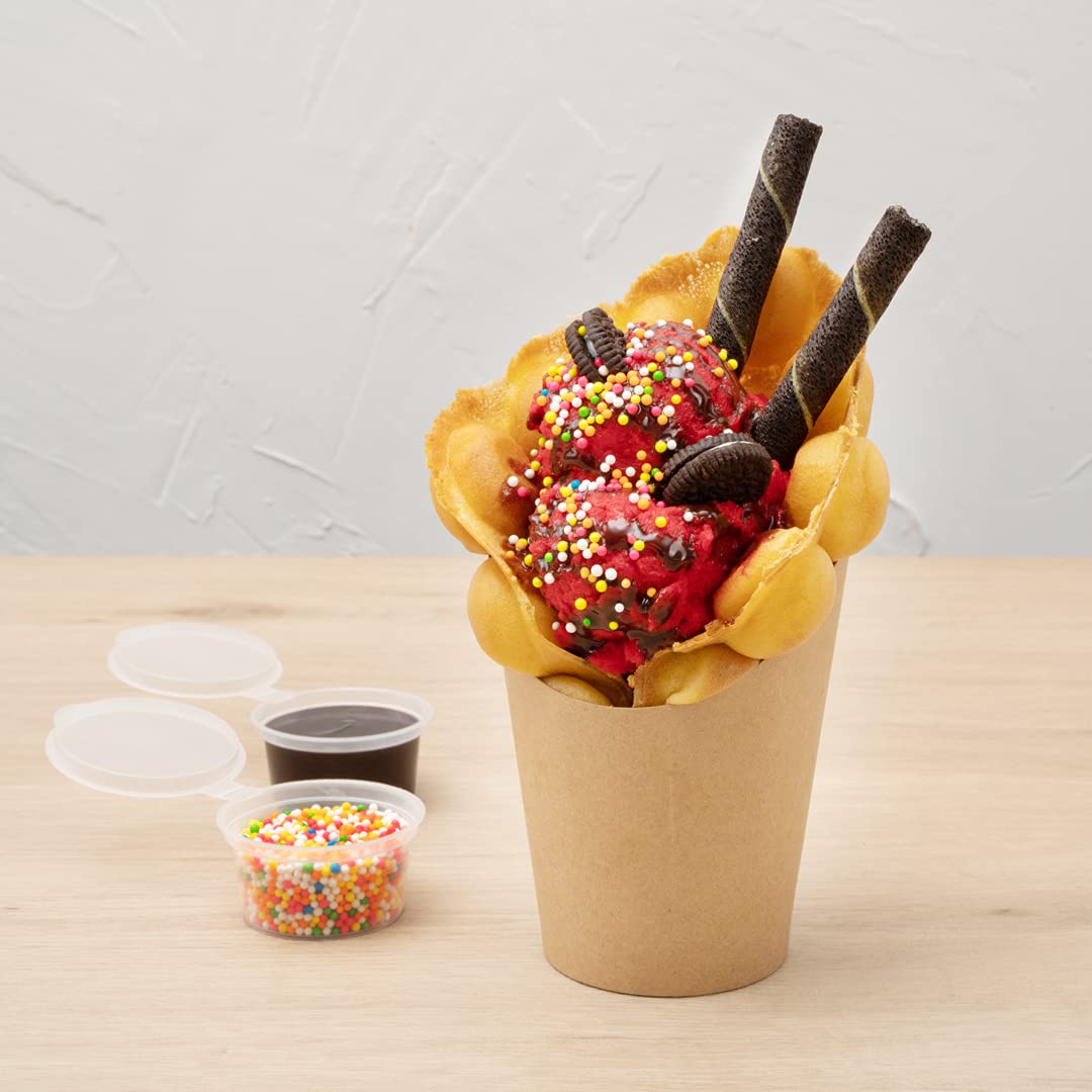 Restaurantware Bio Tek 12oz French Fry Containers - 100 Disposable Kraft Paper Charcuterie Cups with Incline Design | Stackable for Waffles, Chips, Popcorn | Perfect for Catering, Movie Nights & Party Snacks