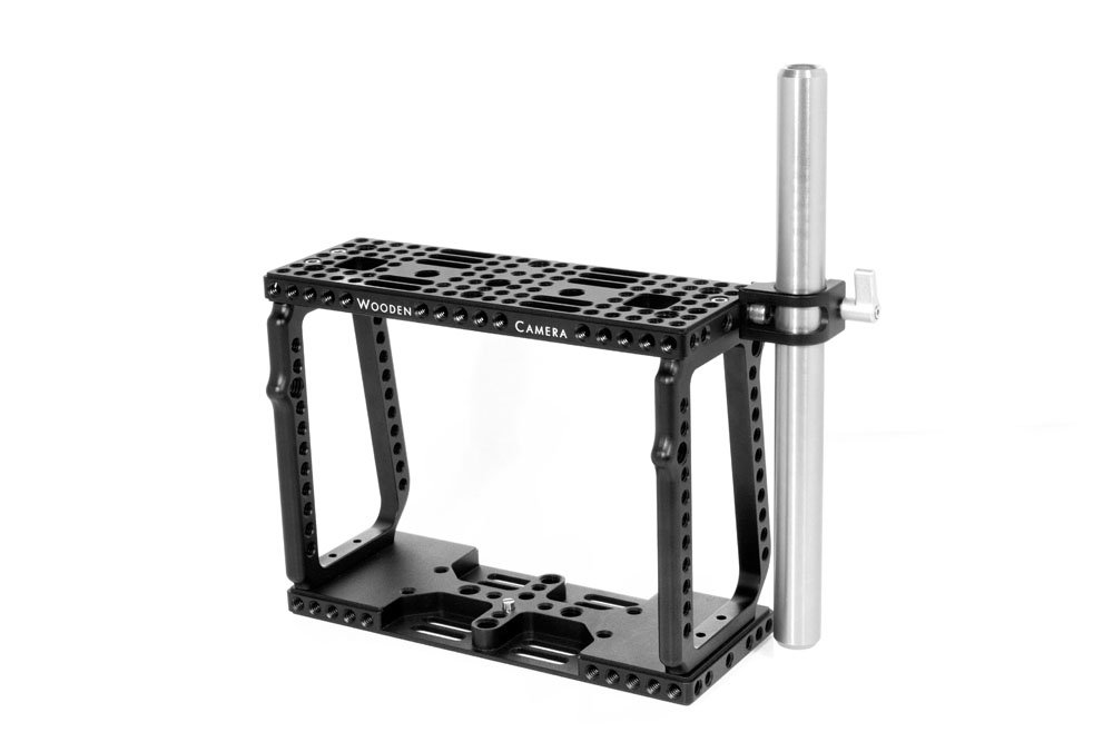 19mm Wooden Camera Cage Rod Clamp - Durable DSLR Rig Accessory for Filmmaking & Photography