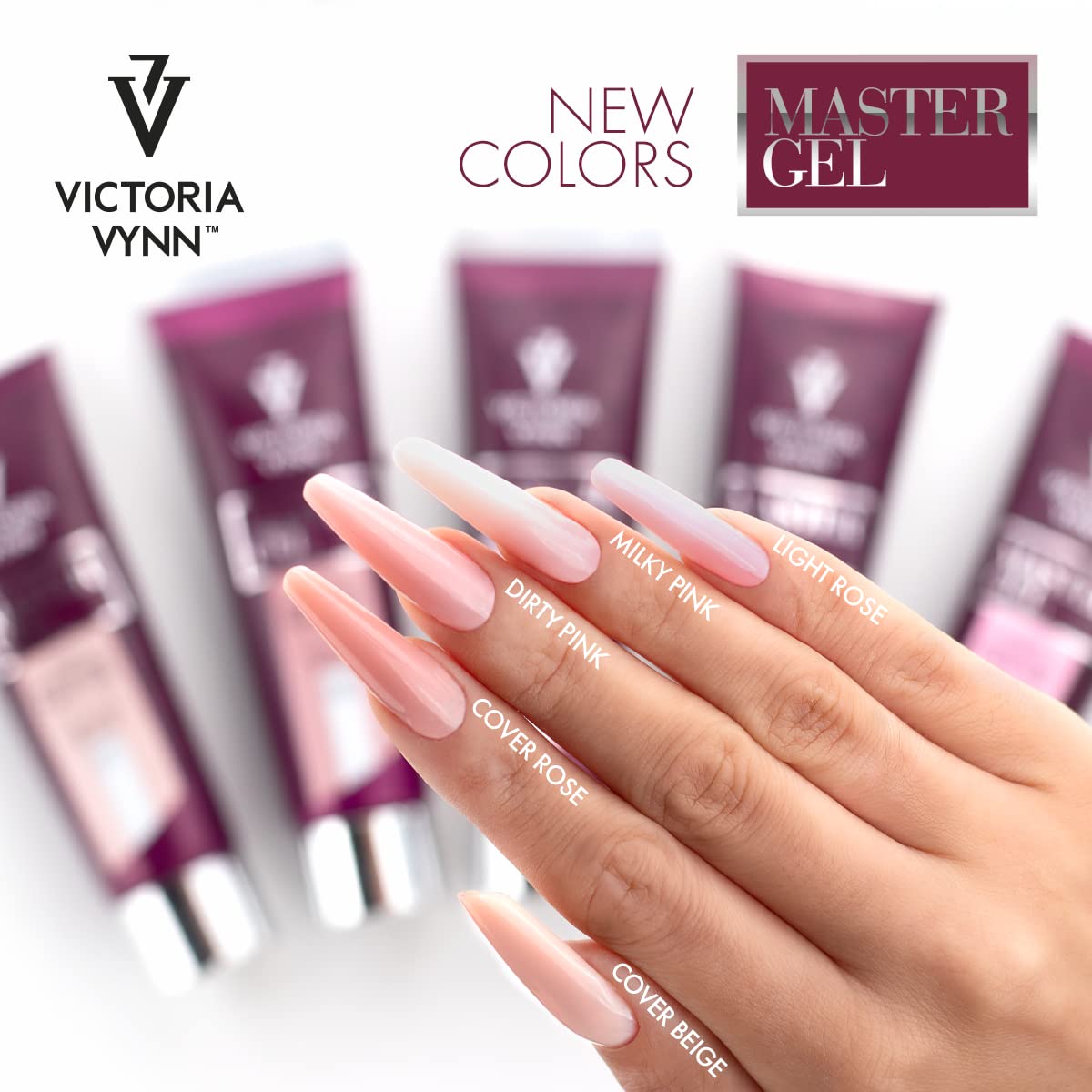 Victoria Vynn Master Gel UV LED Nail Polish - 60g Acrylic Builder Gel in 03 Fully White for Professional Salon & DIY Nail Art | Long-Lasting Manicure & Pedicure Gel for UV/LED Lamp Curing