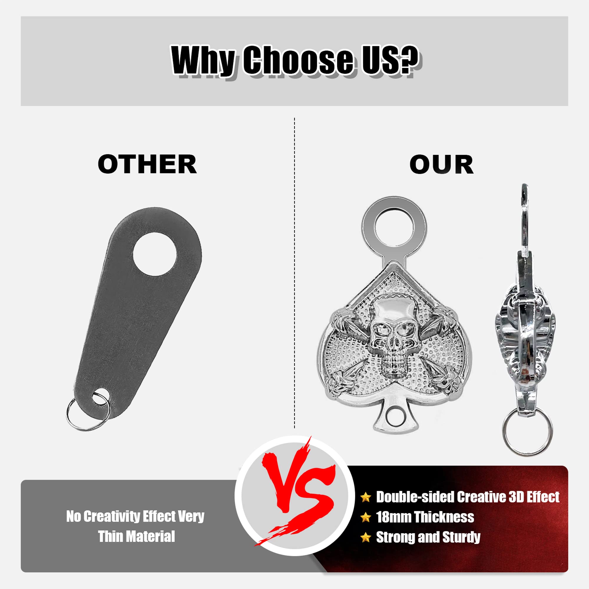 Motorcycle Riding Bell Hanger - Universal Bike Bell & Keychain Holder for Safe Rides