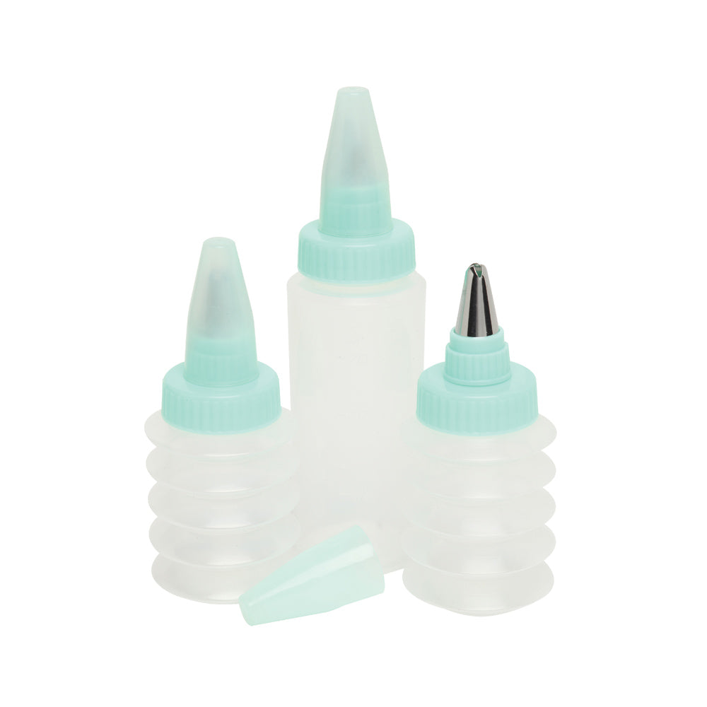 **3-Piece Squeeze Bottle Icing Set for Cake Decorating, Baking, and DIY Crafts – Perfect for Home Bakers and Professional Chefs**