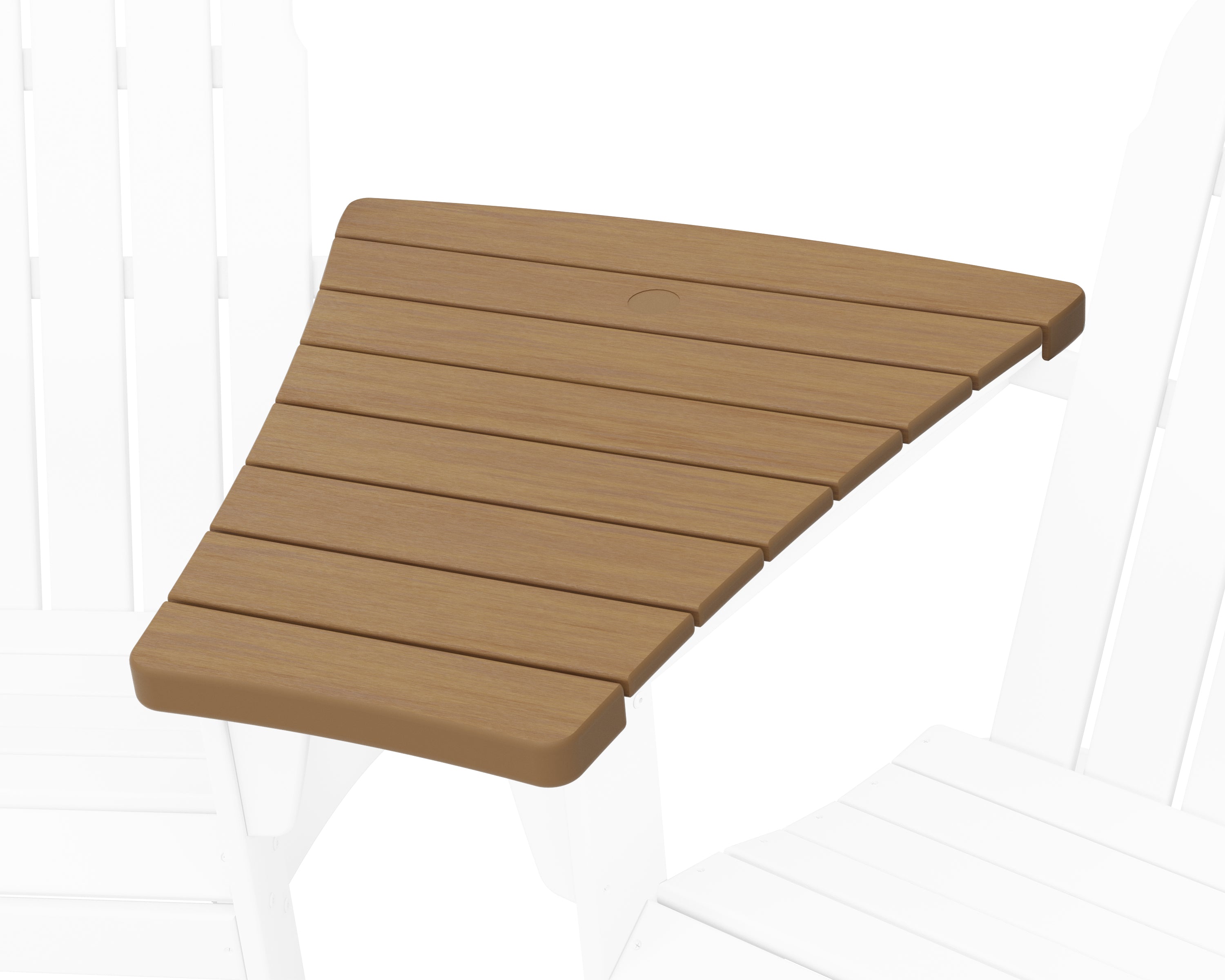 POLYWOOD 400 Series Angled Adirondack Connecting Table - Durable Outdoor Furniture for Patio, Deck & Garden - Perfect for Poolside Lounging & Backyard Relaxation