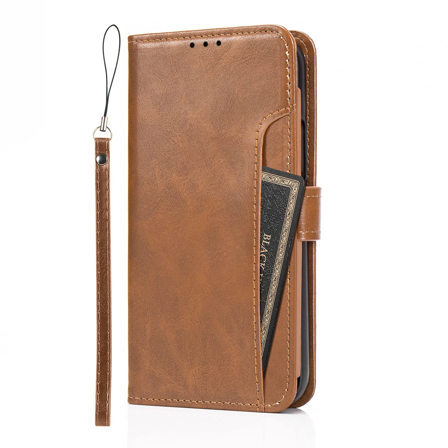SaharaCase Leather Folio Wallet Case for Apple iPhone 13 Pro Max 6.7
