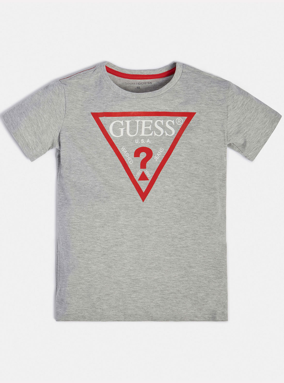 Grey Logo T-Shirt for Boys & Girls (Sizes 7-16) - Comfortable Cotton Tee for School, Sports & Everyday Wear