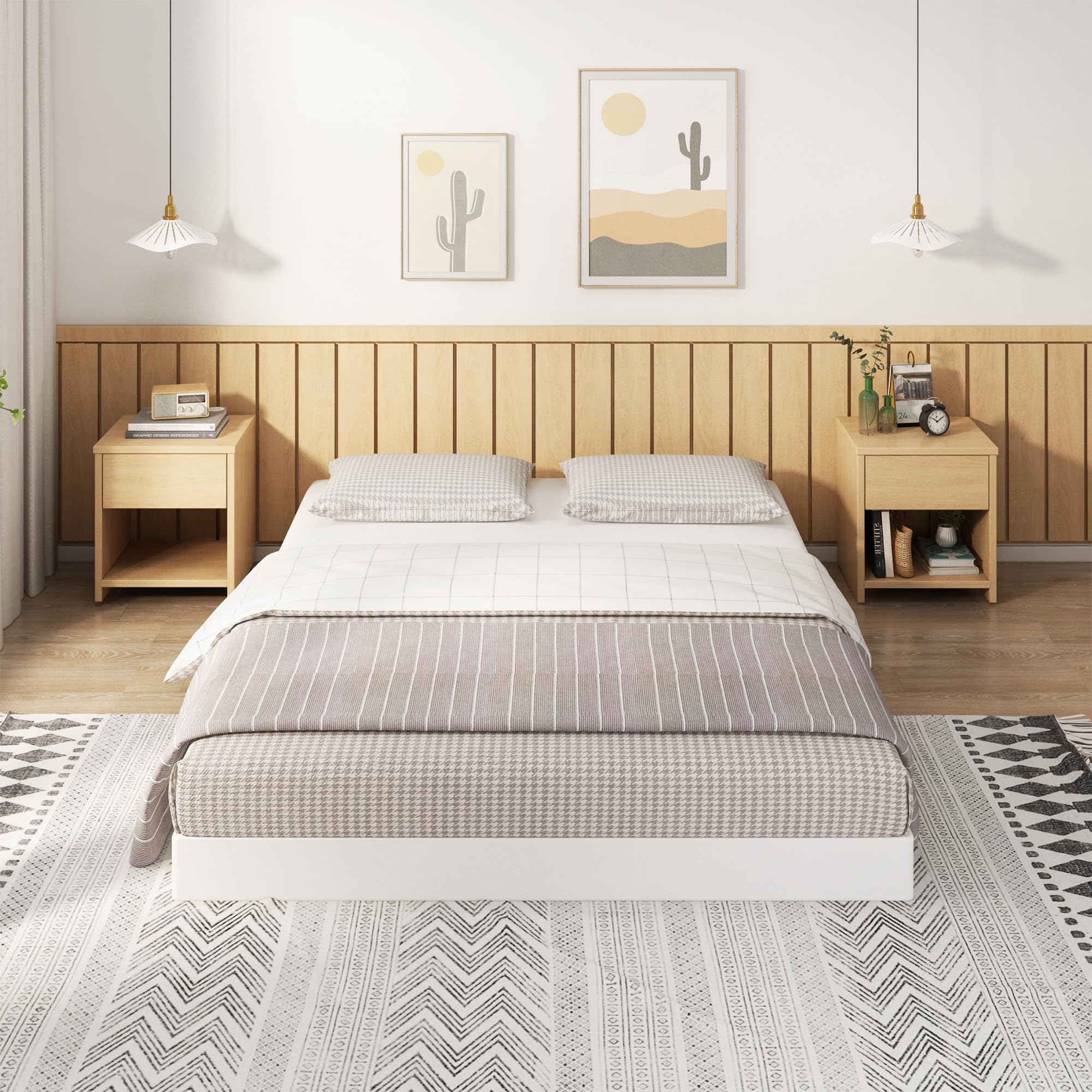 EMODA 5 Inch California King Box Spring Bed Base - Heavy Duty 3000 lbs Metal Mattress Foundation with Fabric Cover - Easy Assembly for Bedroom, Guest Room & Dorm Use