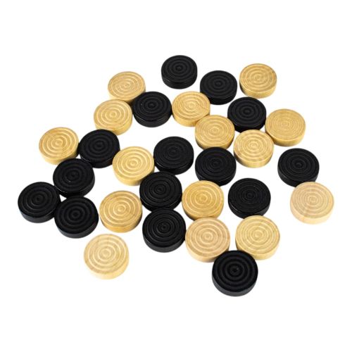 Premium Classic Checkers Set - Natural Wood Board Game for Adults & Kids - Perfect for Family Game Nights, Travel & Indoor Entertainment