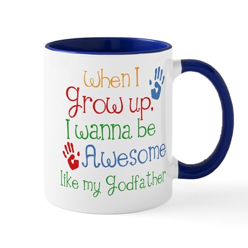 White/Navy Inside - Awesome Godfather Mug