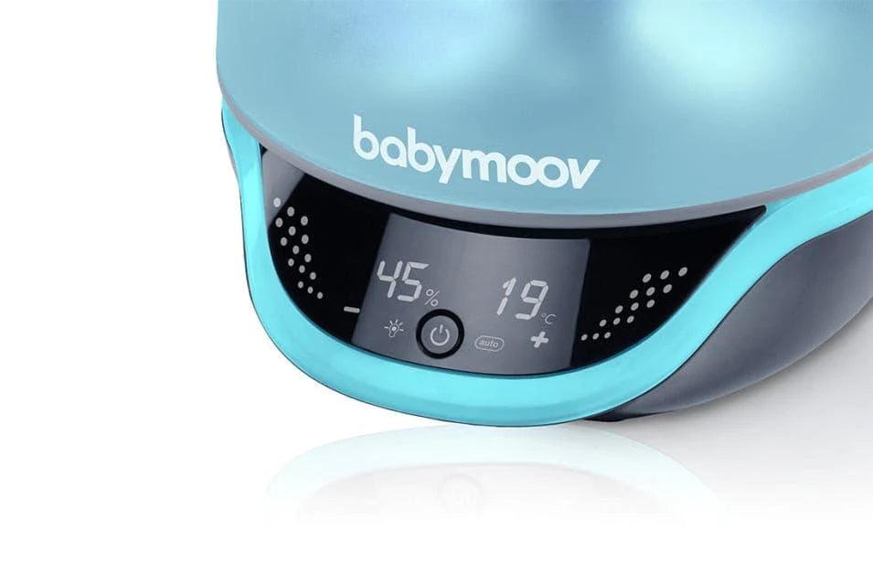 Babymoov 3-in-1 Digital Baby Hygrometer & Humidifier - Accurate Room Temperature and Humidity Monitor with Night Light for Nursery, Bedroom, and Kids Room
