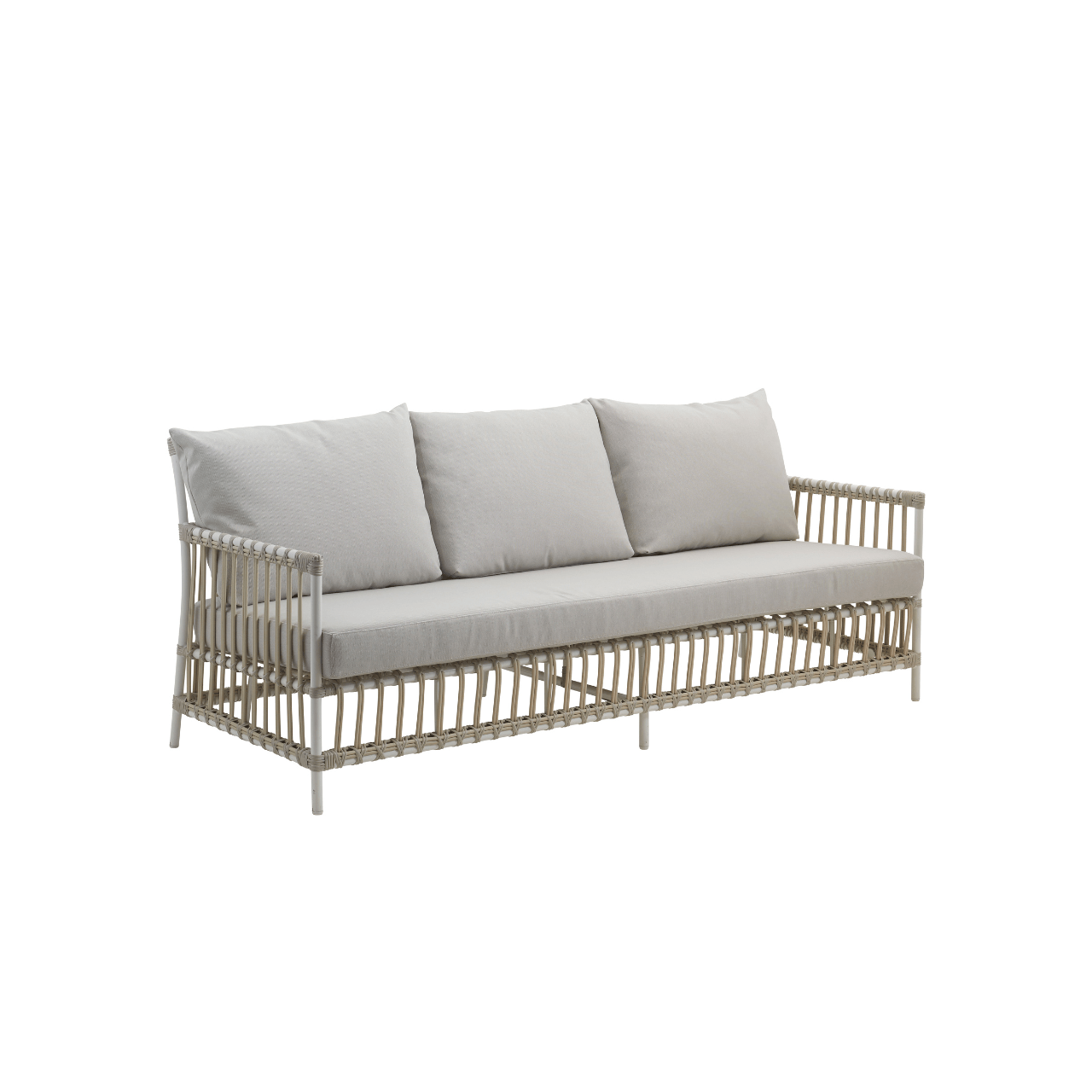 Caroline Outdoor 3-Seater Sofa Set - Waterproof Patio Furniture for Garden, Balcony & Backyard - Comfortable All-Weather Couch for Relaxing Outside