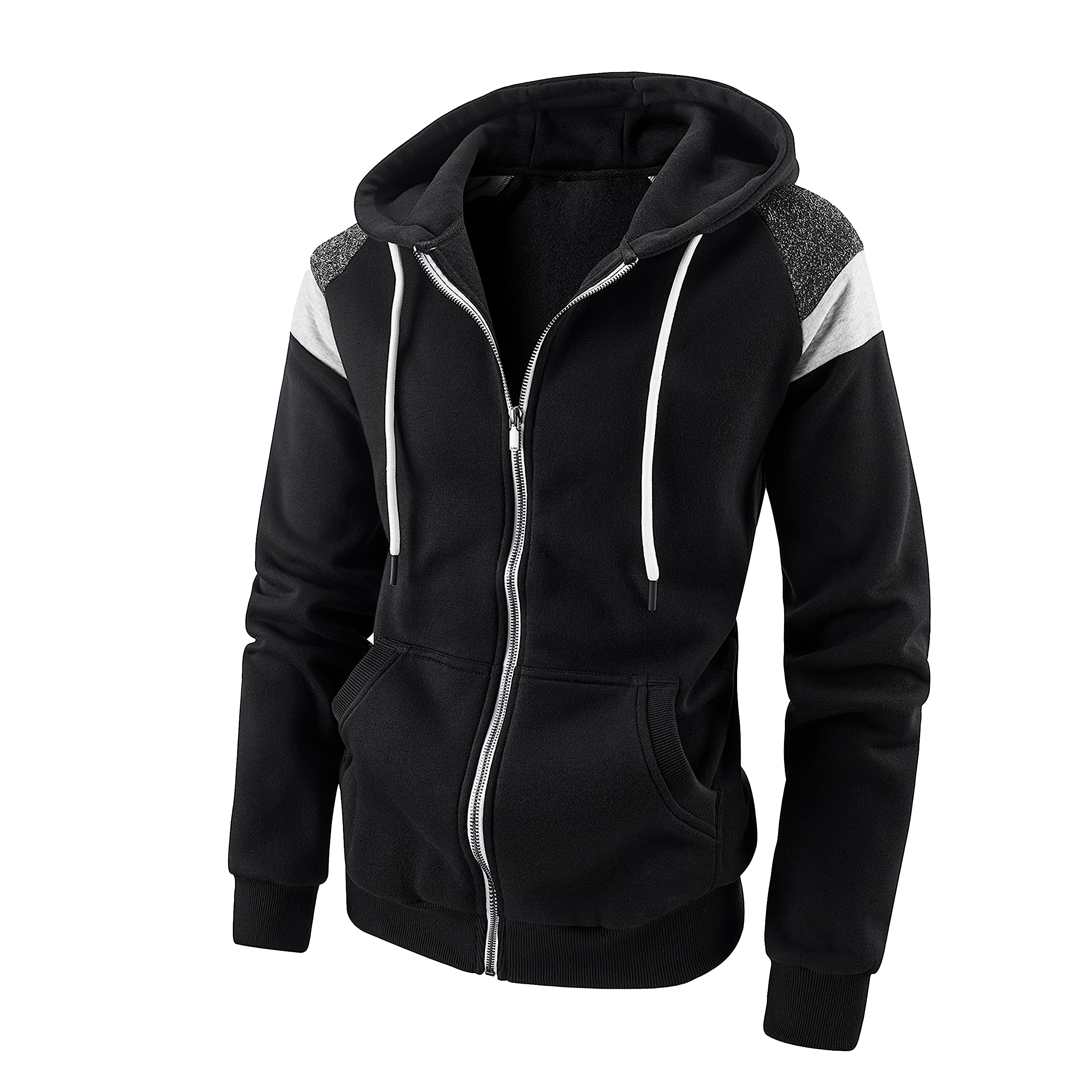 Loglect Men's Lightweight & Heavyweight Fleece Zip-Up Hoodies - Comfortable Zipper Sweatshirts for Casual Wear, Gym, and Outdoor Activities
