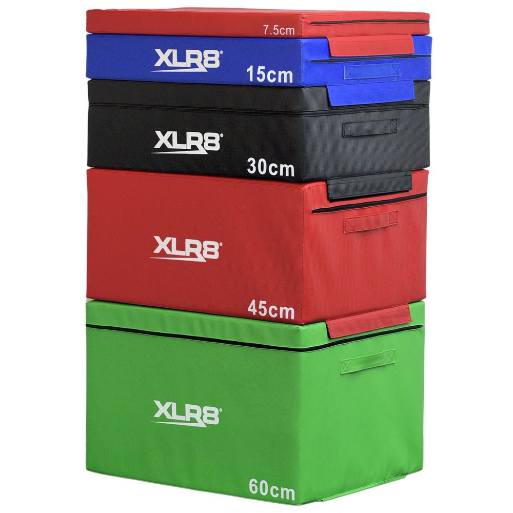 XLR8 5-Layer Soft Plyo Box Set for CrossFit, Home Gym & Functional Training – Adjustable Jump Box for Cardio & Strength Workouts