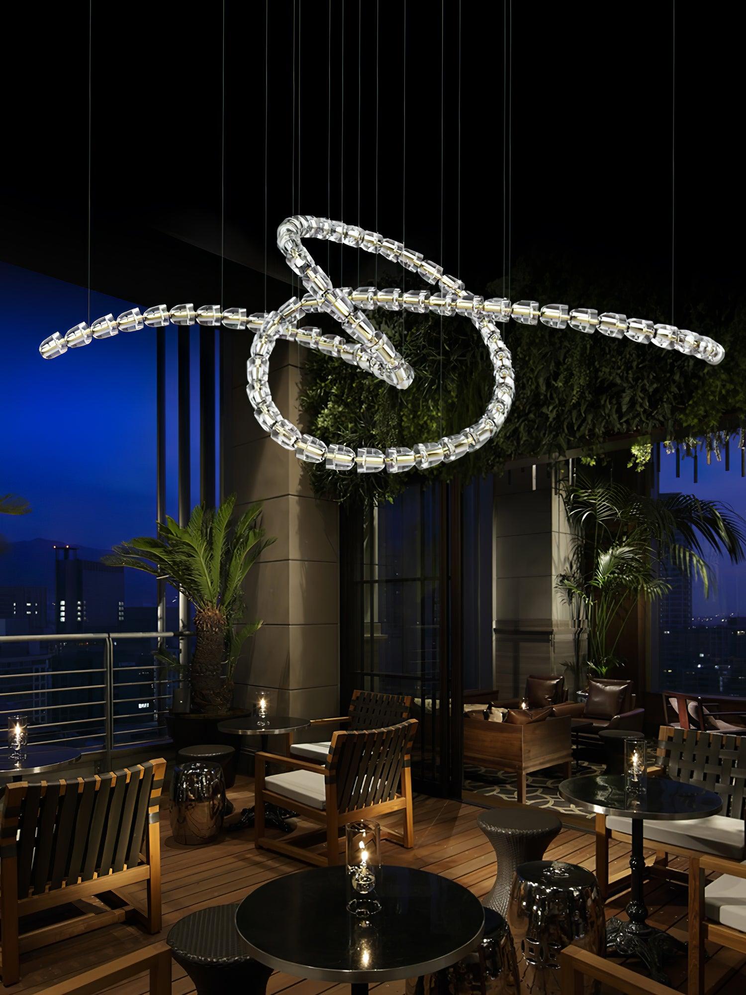 Gabriel Chandelier Crystal Ceiling Light Fixture - Elegant Dining Room & Bedroom Lighting Decor for Home & Wedding Venues