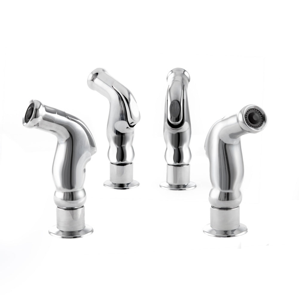 ZLINE Mona Chrome Kitchen Faucet with Side Sprayer - Modern Pull-Down Sprayer for Sinks, Dishwashing & Food Prep - MNA KF CH