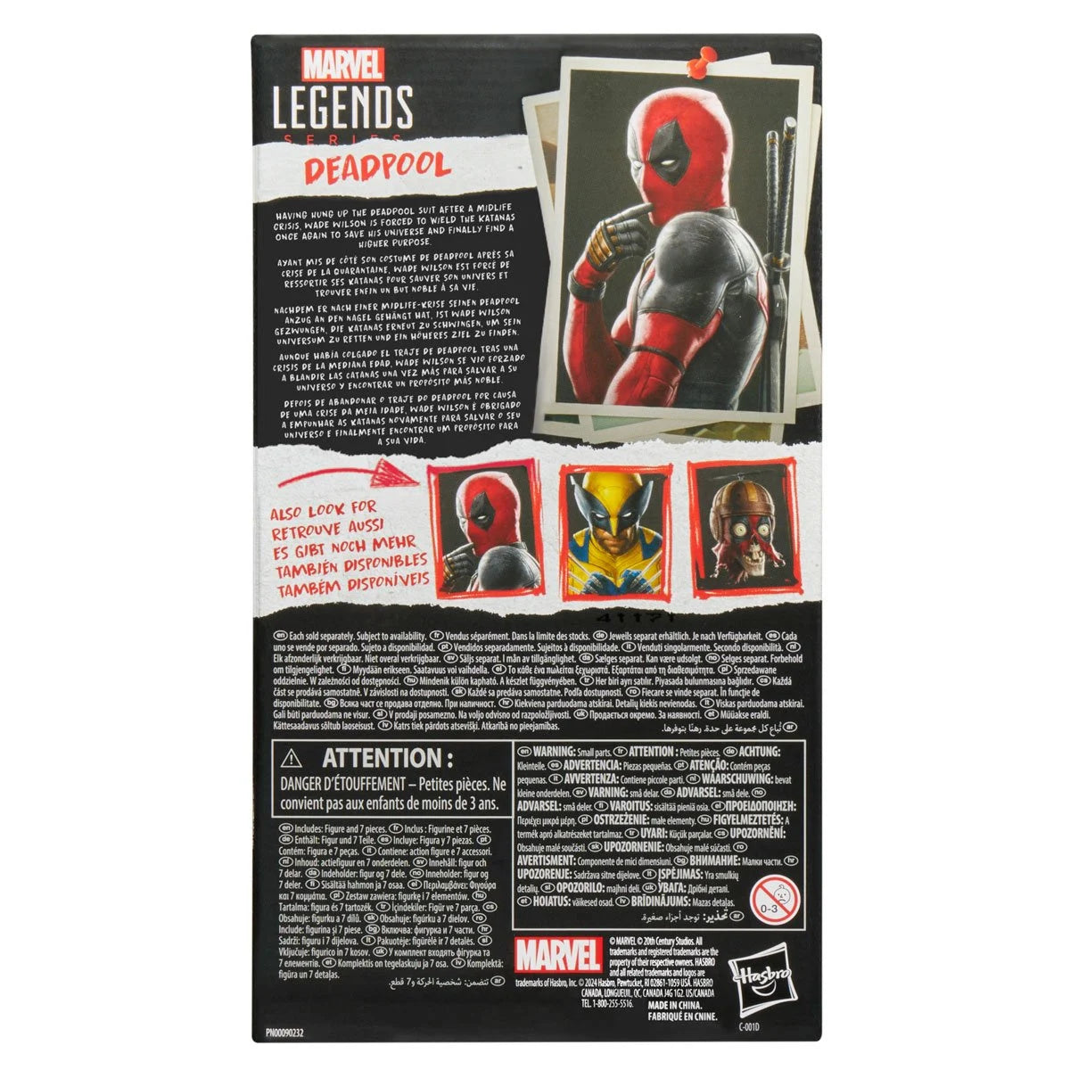 Deadpool & Wolverine Marvel Legends Action Figure - 6-Inch Collectible Toy with Accessories - Perfect for Superhero Fans, Collectors, and Display